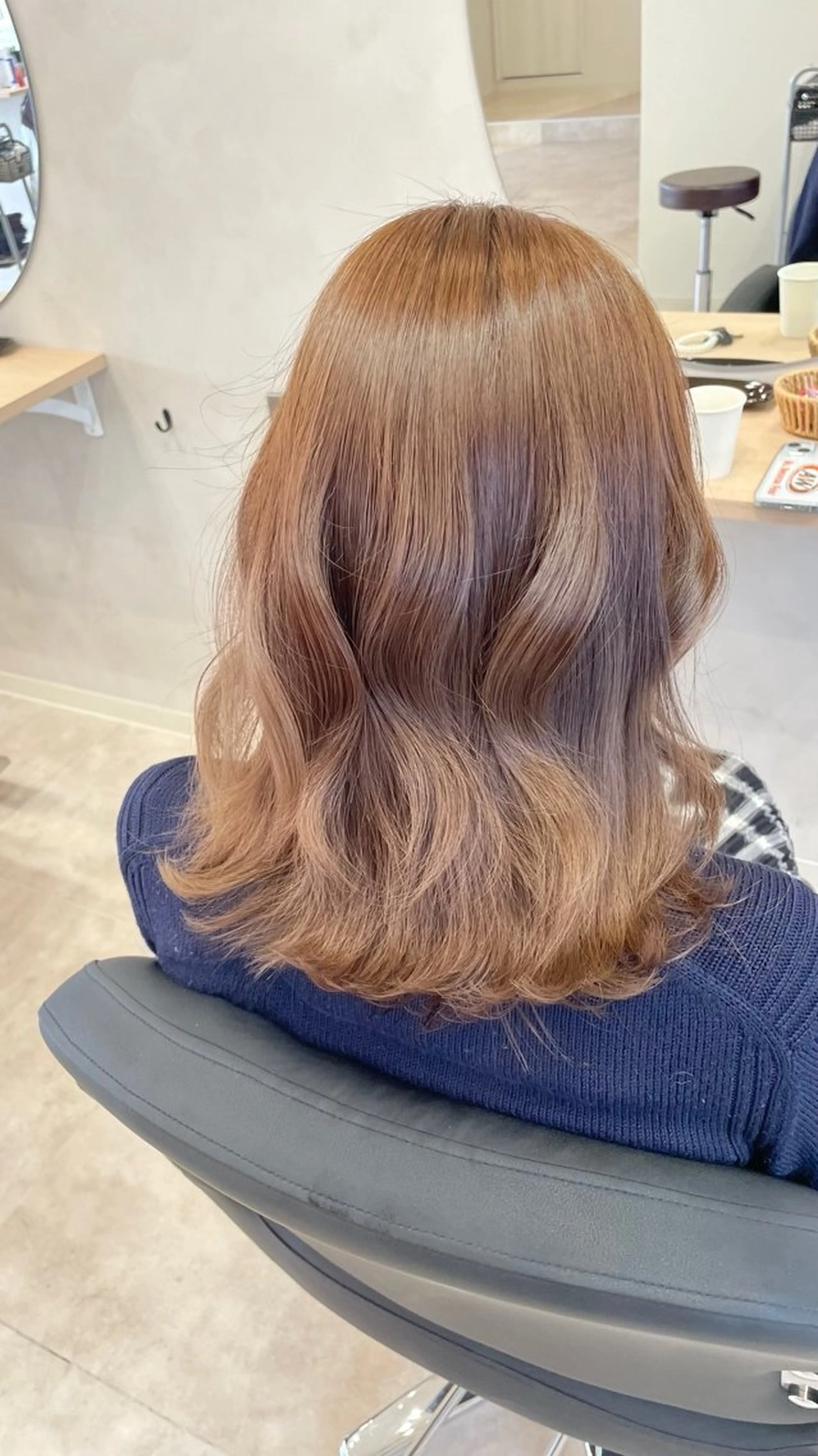 カラー ベージュカラー ブリーチ ブリーチなしカラー cyaco g所属・大原 望愛のヘアスタイル