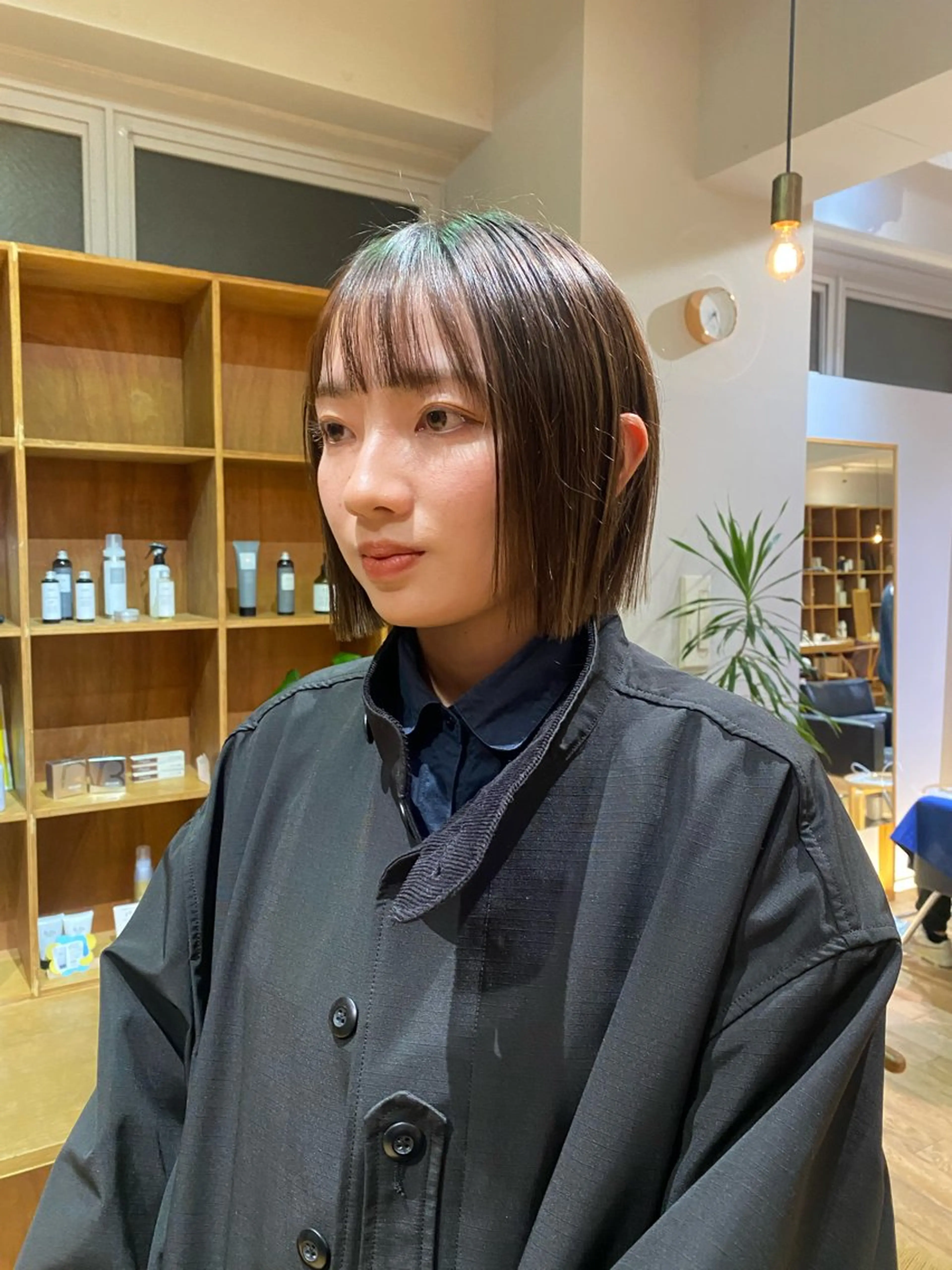 ショート ボブ カット ヘアカラー トリートメント なみまきパーマ/ボブ パーマ🌼杉田 萌恵のヘアスタイル