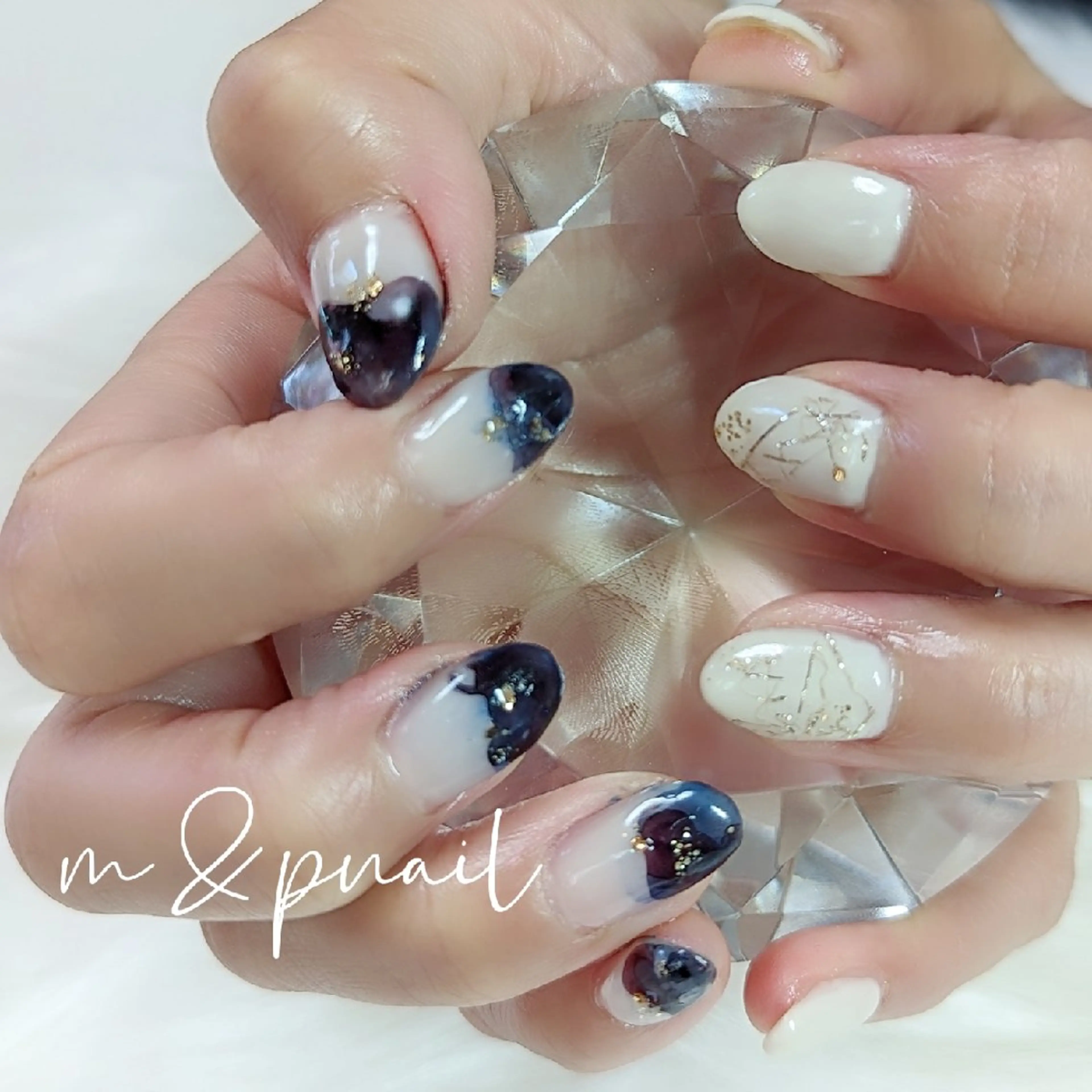 ネイル ニュアンスネイル m&pPrivate nailsalonのネイルデザイン