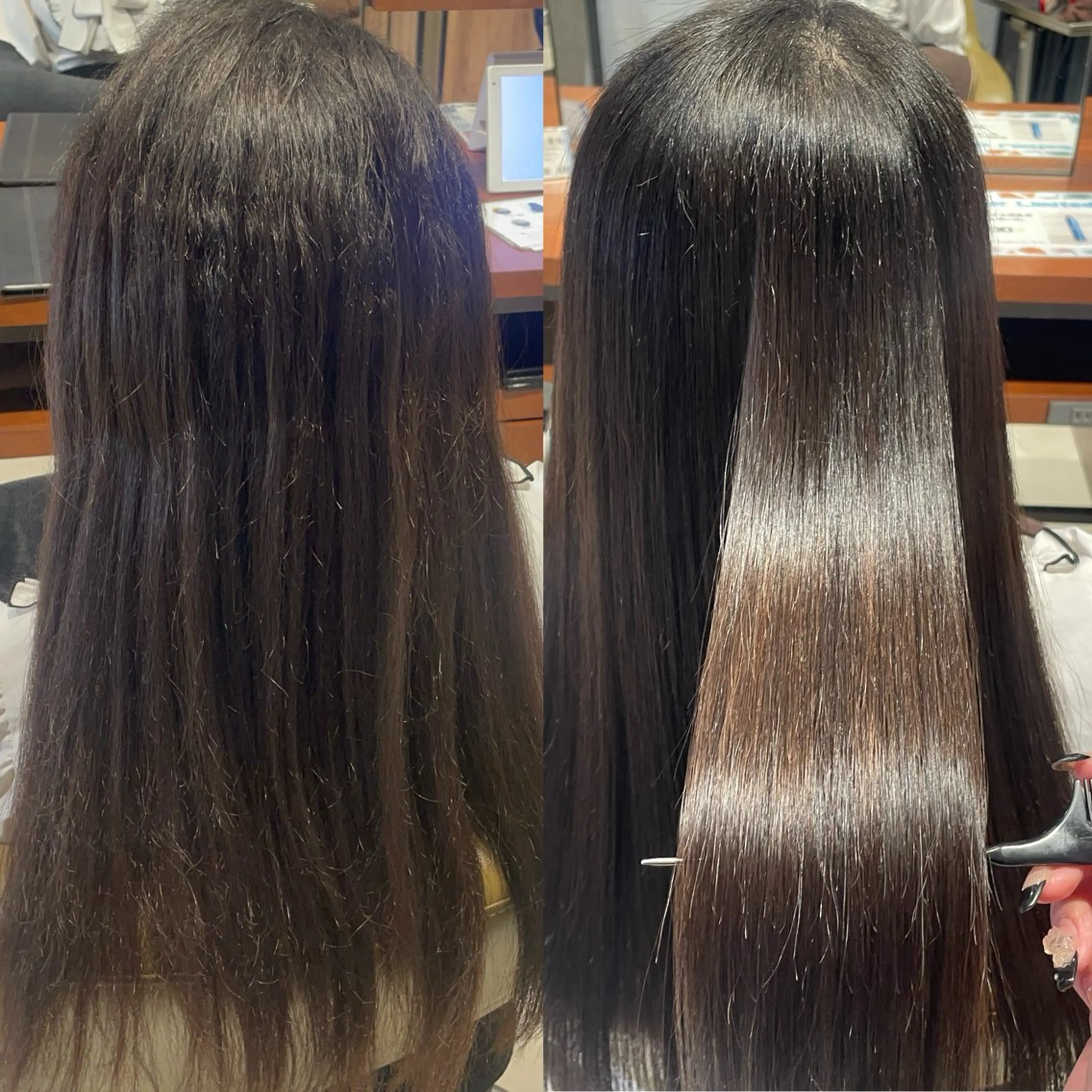 【11.12月限定🌕U22新規学割🌸】カット➕縮毛矯正➕2step treatment（土日祝＋¥1100）の写真