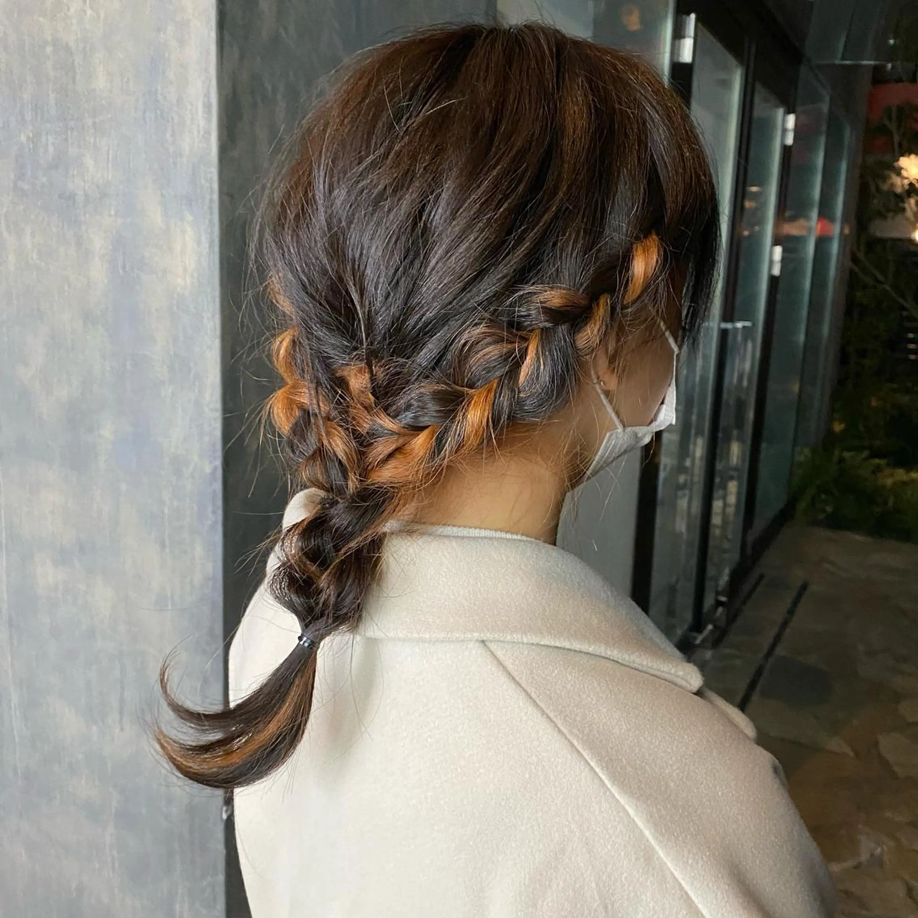 ミディアム カラー パーマ ヘアアレンジ メンズ 🍀髪質改善 ケアカラーrootsのヘアスタイル