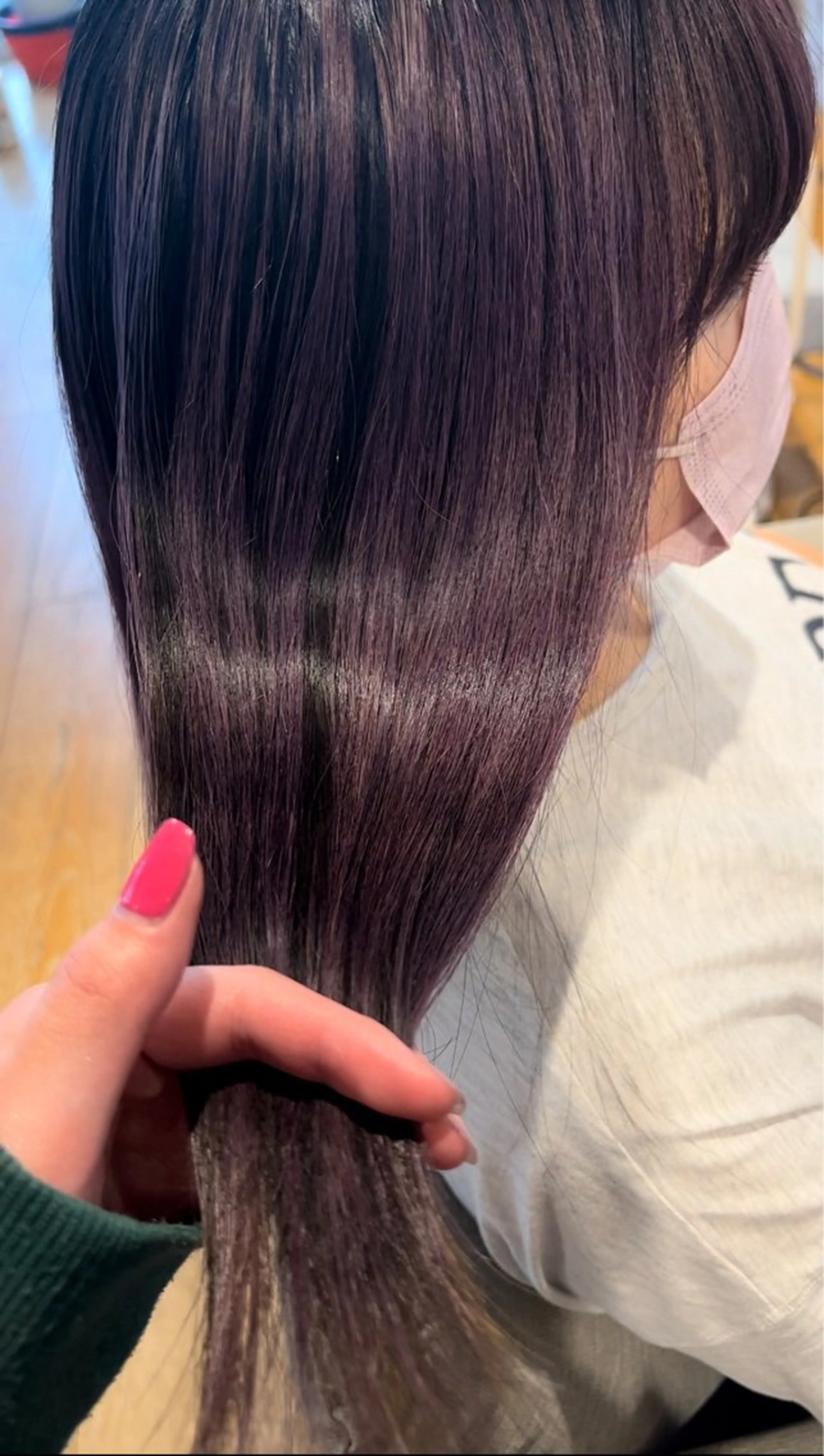 セミロング ヘアカラー トリートメント ハイトーン/ ダブルカラー/透明感のヘアスタイル