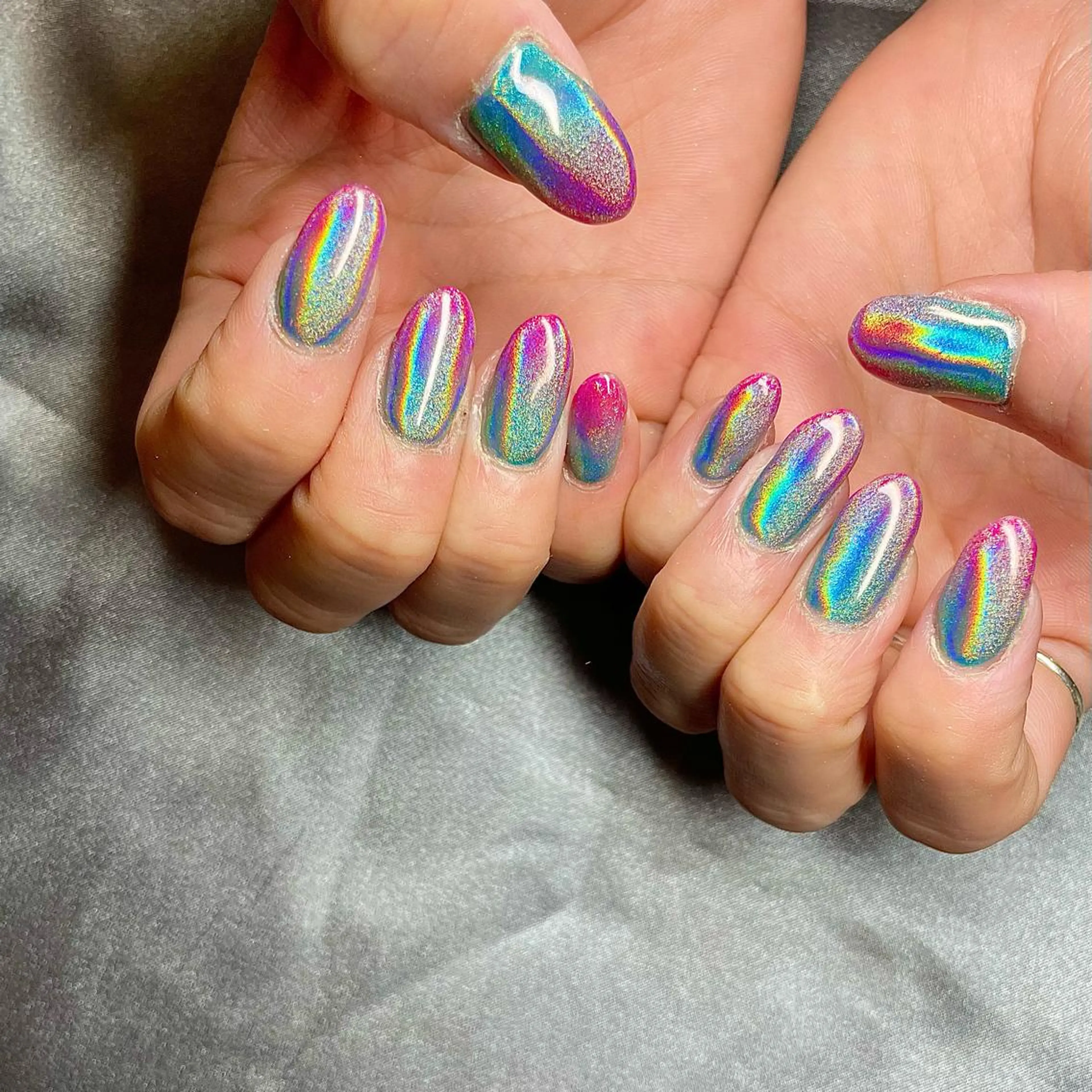 セミロング カラー パーマ ヘアアレンジ メンズ キッズ ネイル マツエク・マツパ アイブロウ ブルーカラー ピンクカラー ユニコーンカラー カラーマツエク ブルー nail&eye Aoのマツエク・マツパデザイン