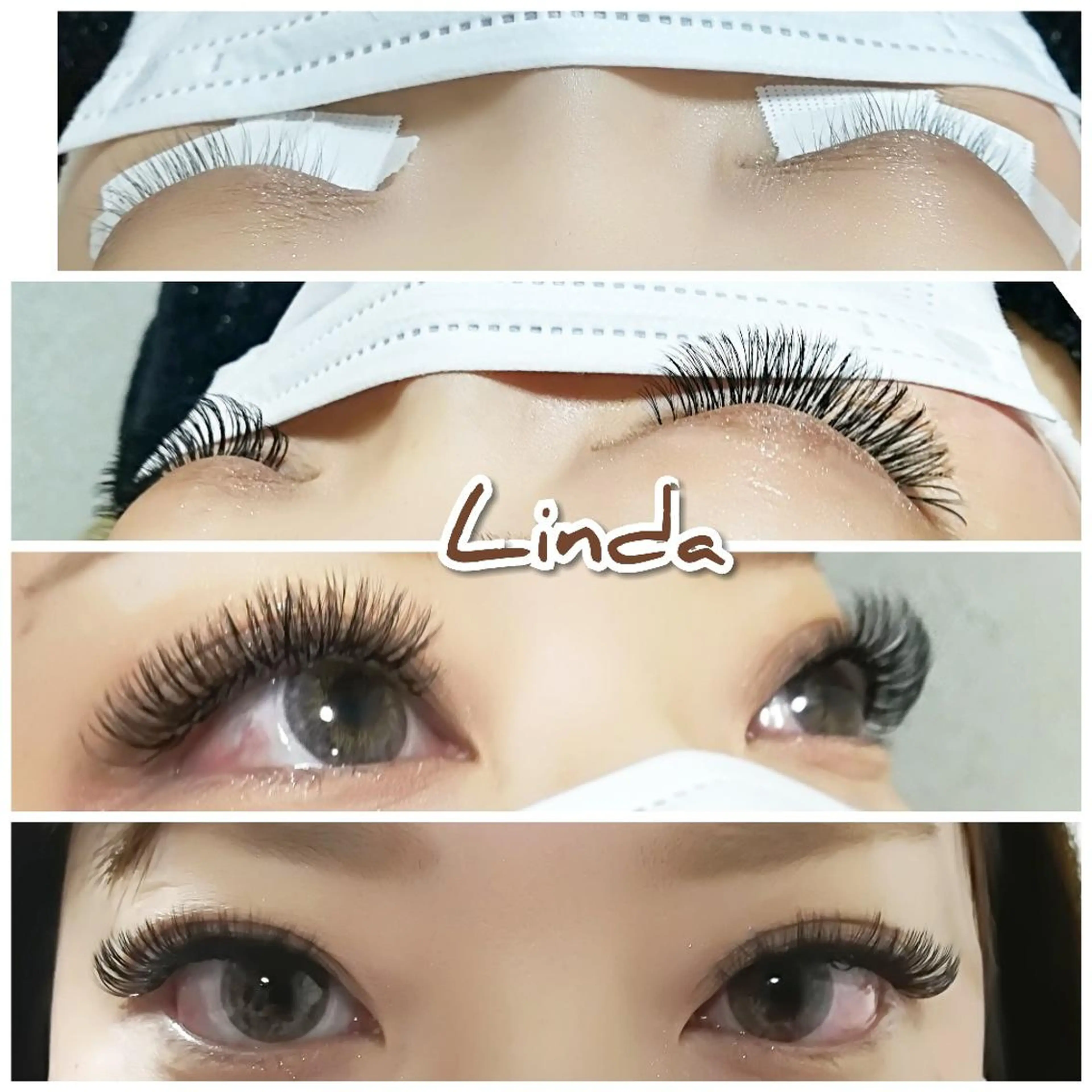 マツエク・マツパ 付け放題 ボリュームラッシュ linda lashesのマツエク・マツパデザイン