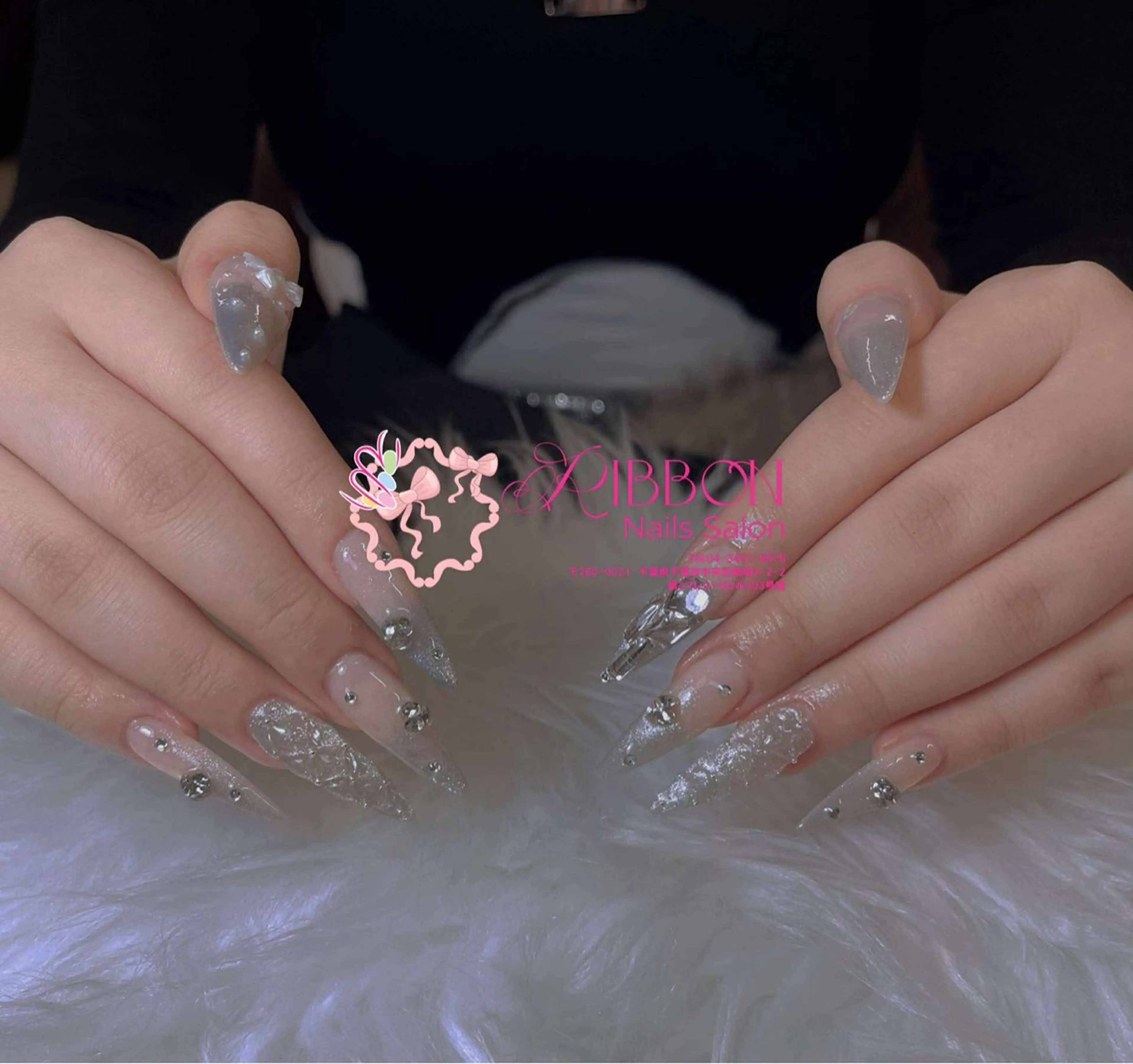 ネイル チークネイル フットネイル フレンチネイル グラデーション 韓国ネイル Ribbonnail staffのネイルデザイン