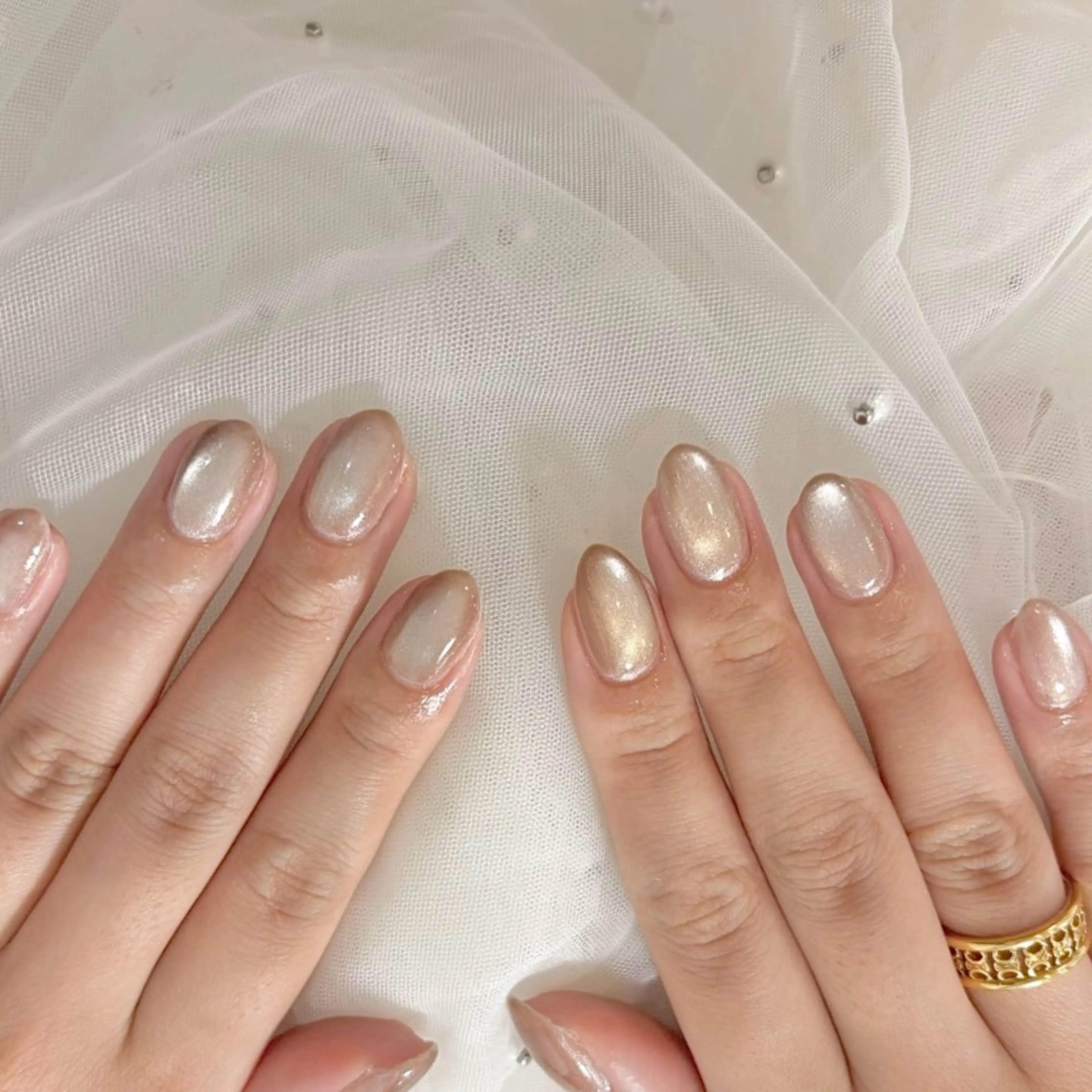 ネイル マグネットネイル ワンカラーネイル ワンホンネイル ハンドネイル lalaroom. nailsalon航空公園店所属・lala room.のネイルデザイン