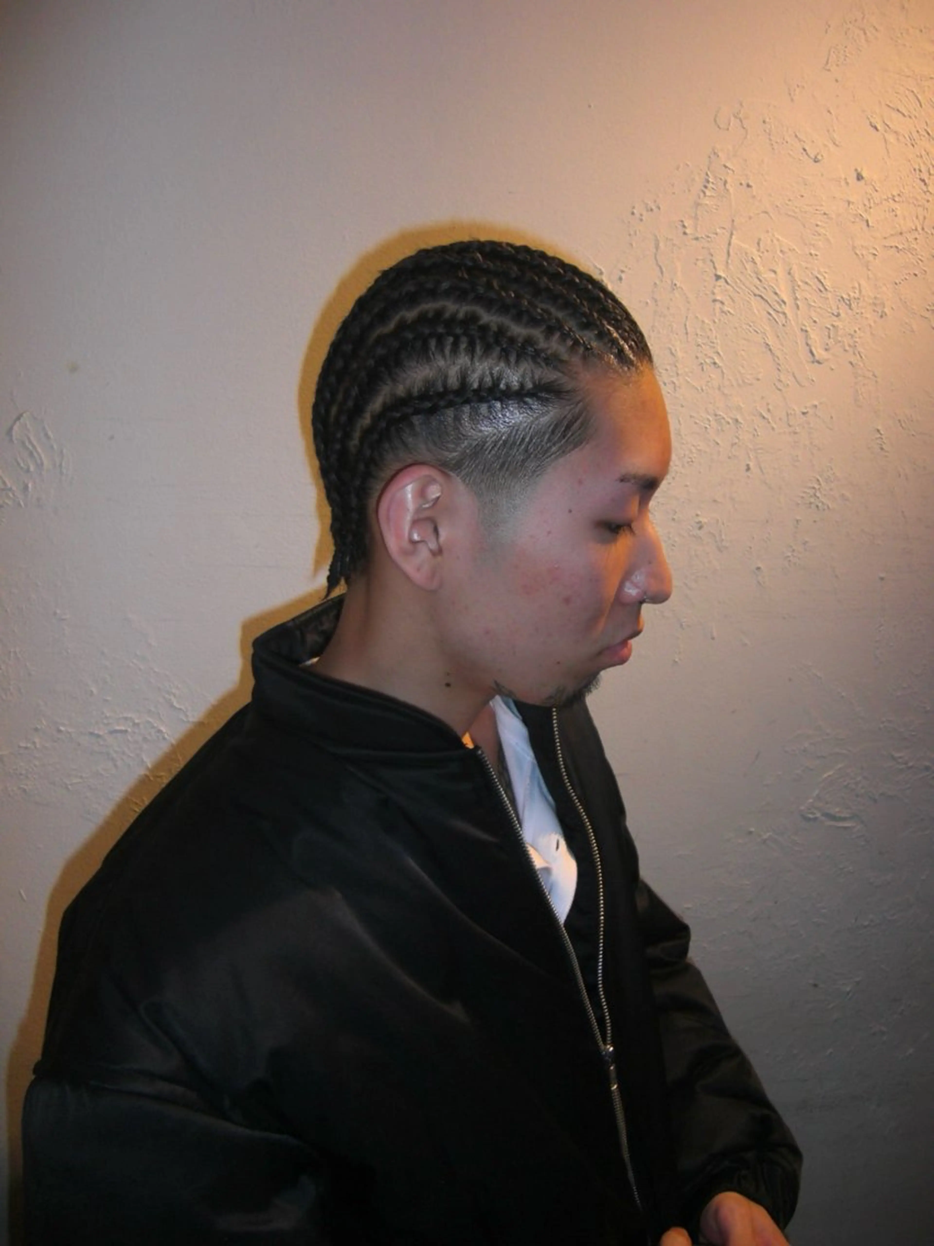 ヘアアレンジ メンズ エクステ ヘアセット コーンロウ／ブレイズ SYUのヘアスタイル