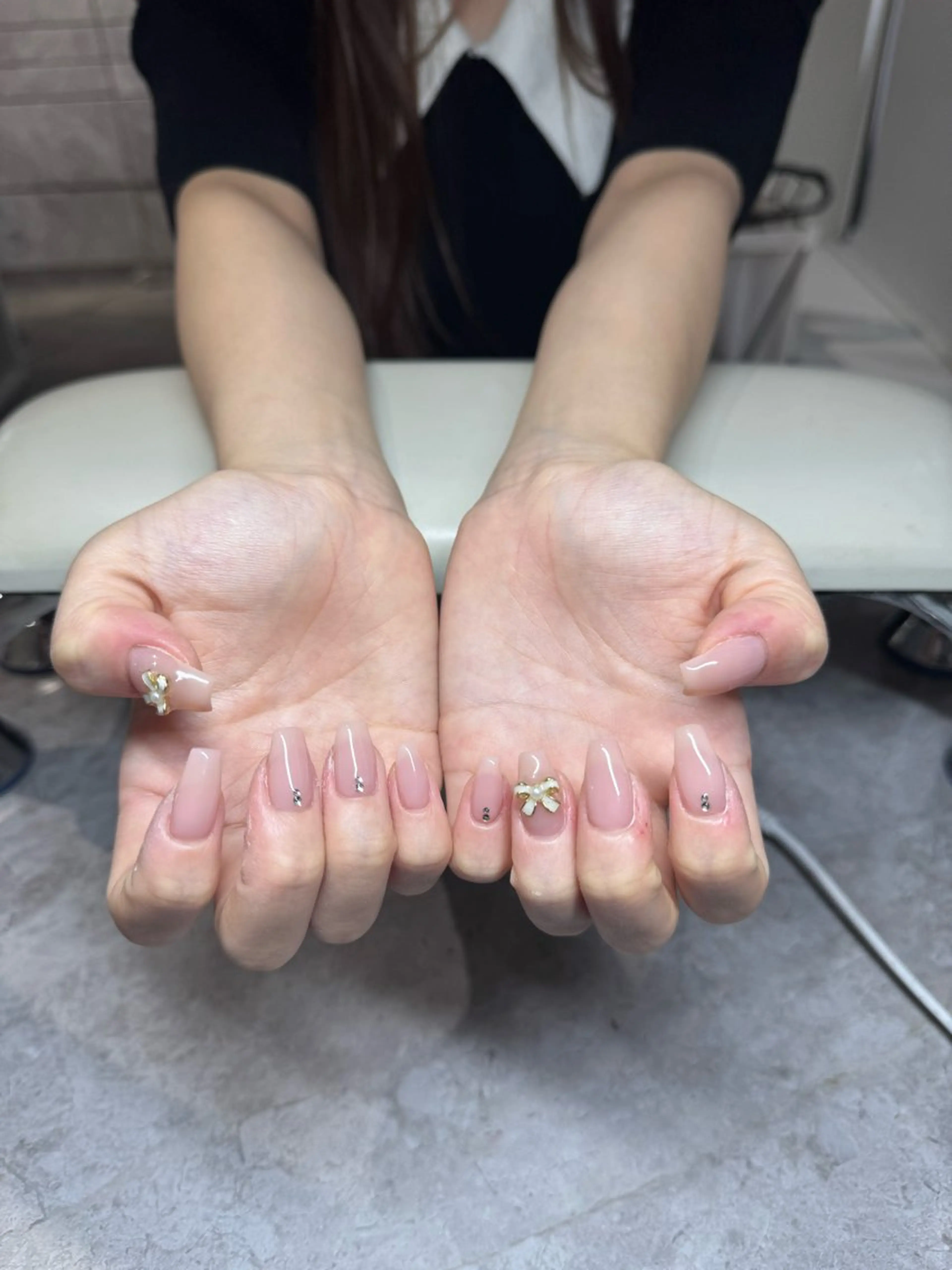ネイル リボン ハンドネイル IROHA NAIL 北村菜帆のネイルデザイン