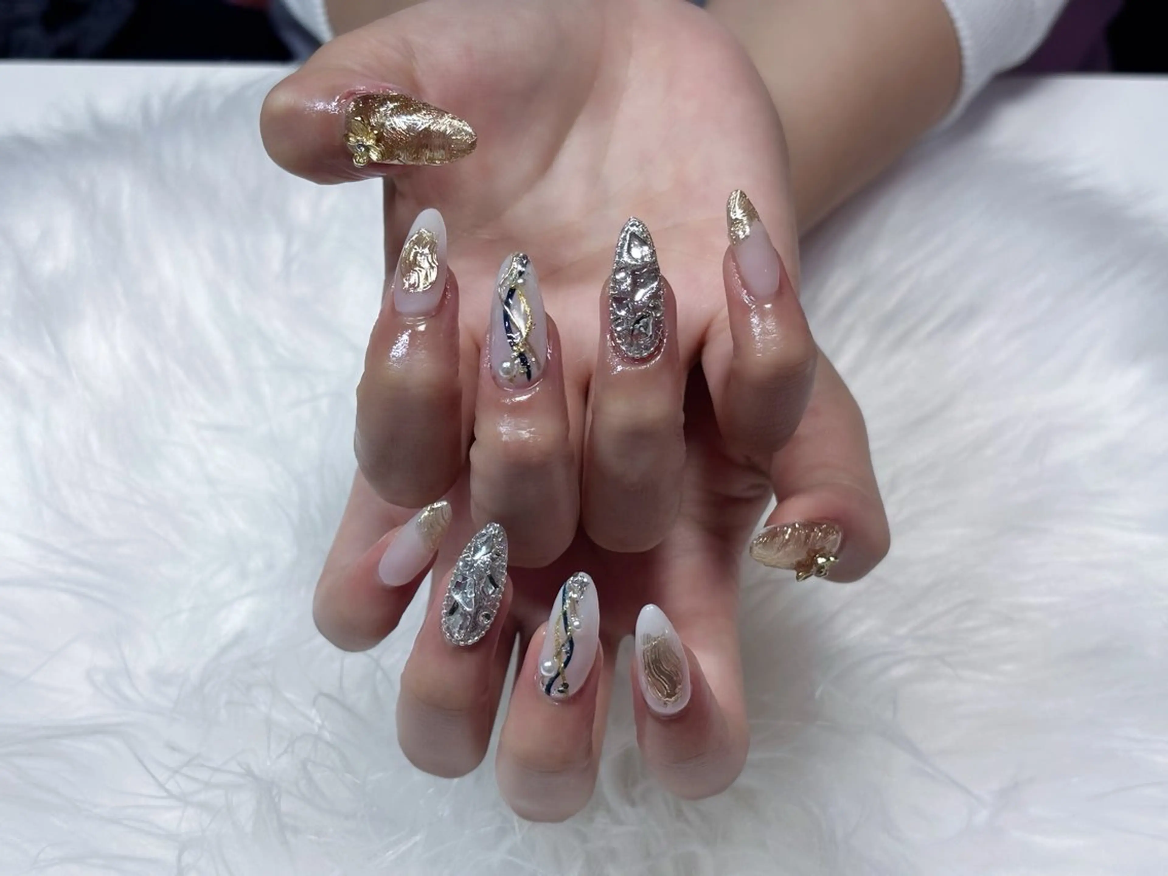 ネイル ハンドネイル フットネイル 番園 あかねのネイルデザイン