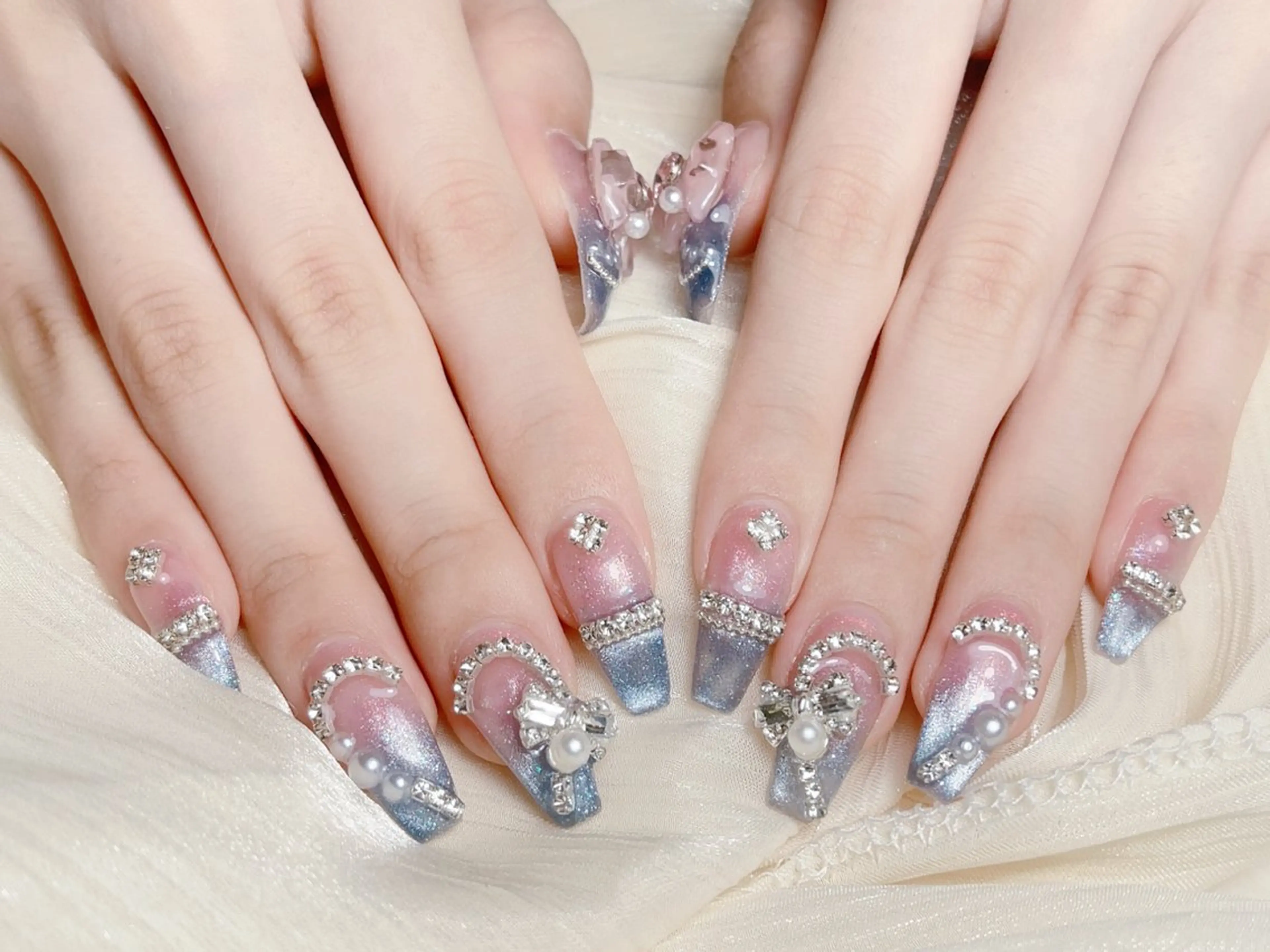 ネイル ハンドネイル M🌷nail 長さだし専門店のネイルデザイン