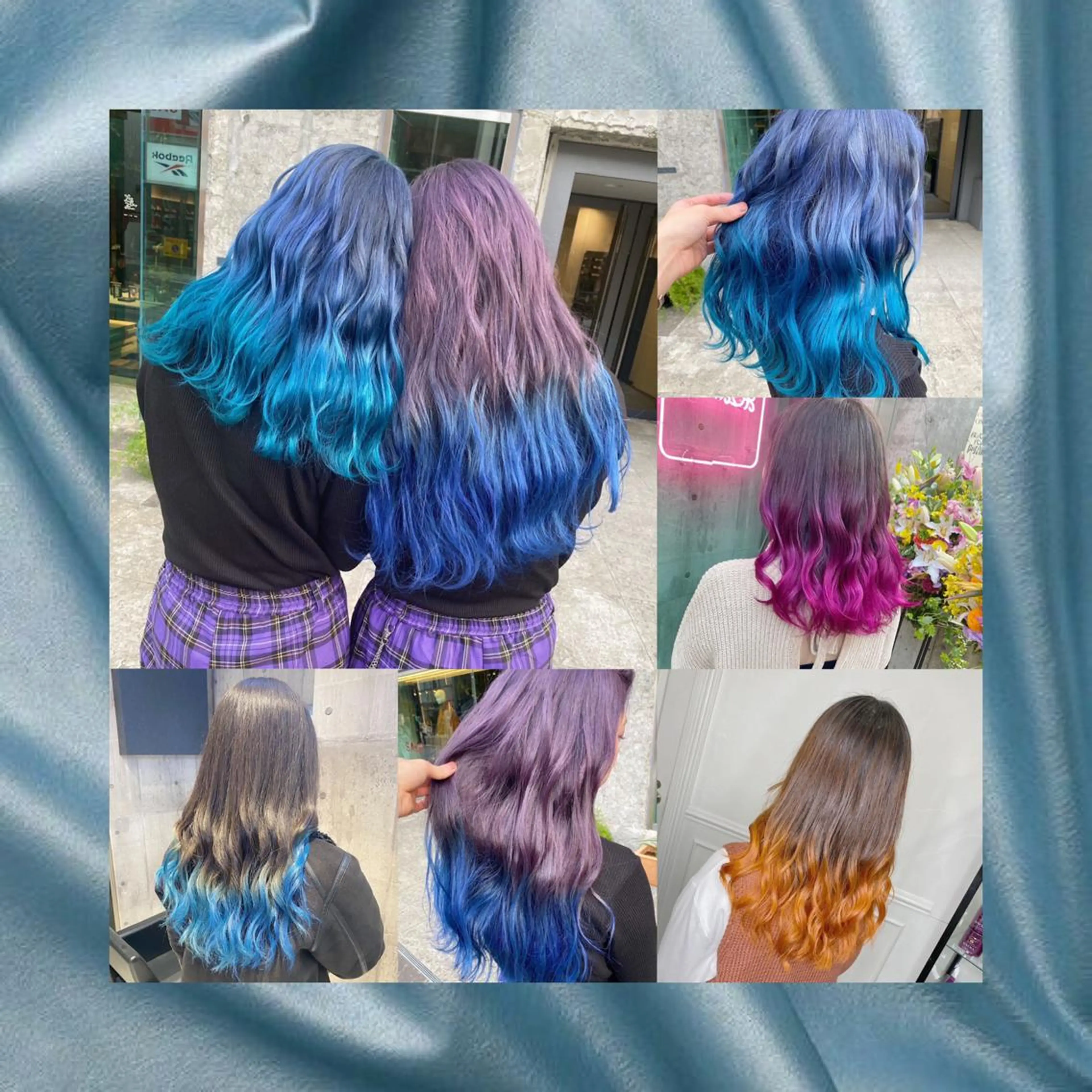 ロング カラー ヘアアレンジ 韓国レイヤーカット/ 儚げカラーチナツのヘアスタイル