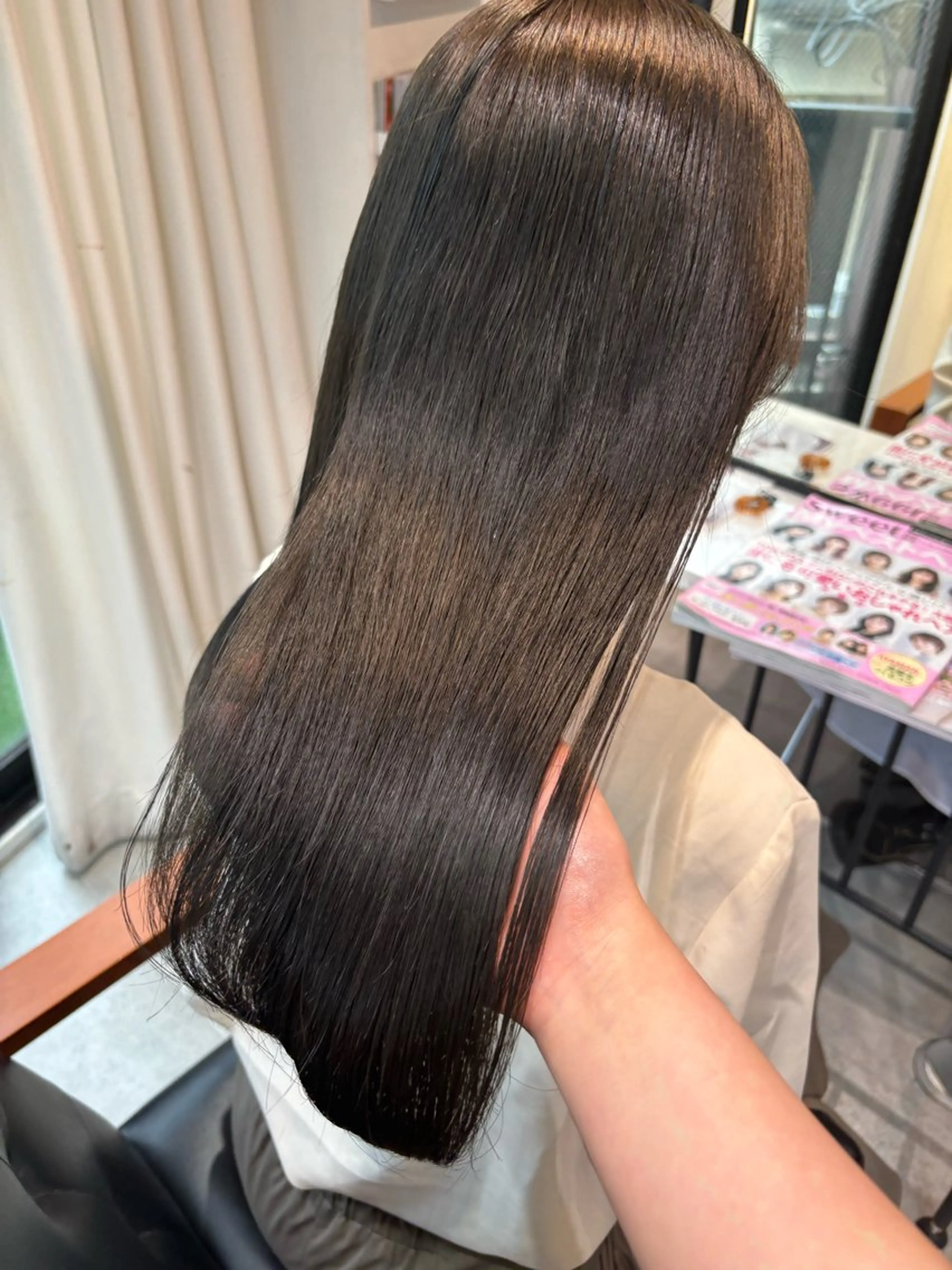 ロング カラー 透明感カラー グレージュ オリーブグレージュ オリーブグレー ‎Lby home 🪽mikuのヘアスタイル