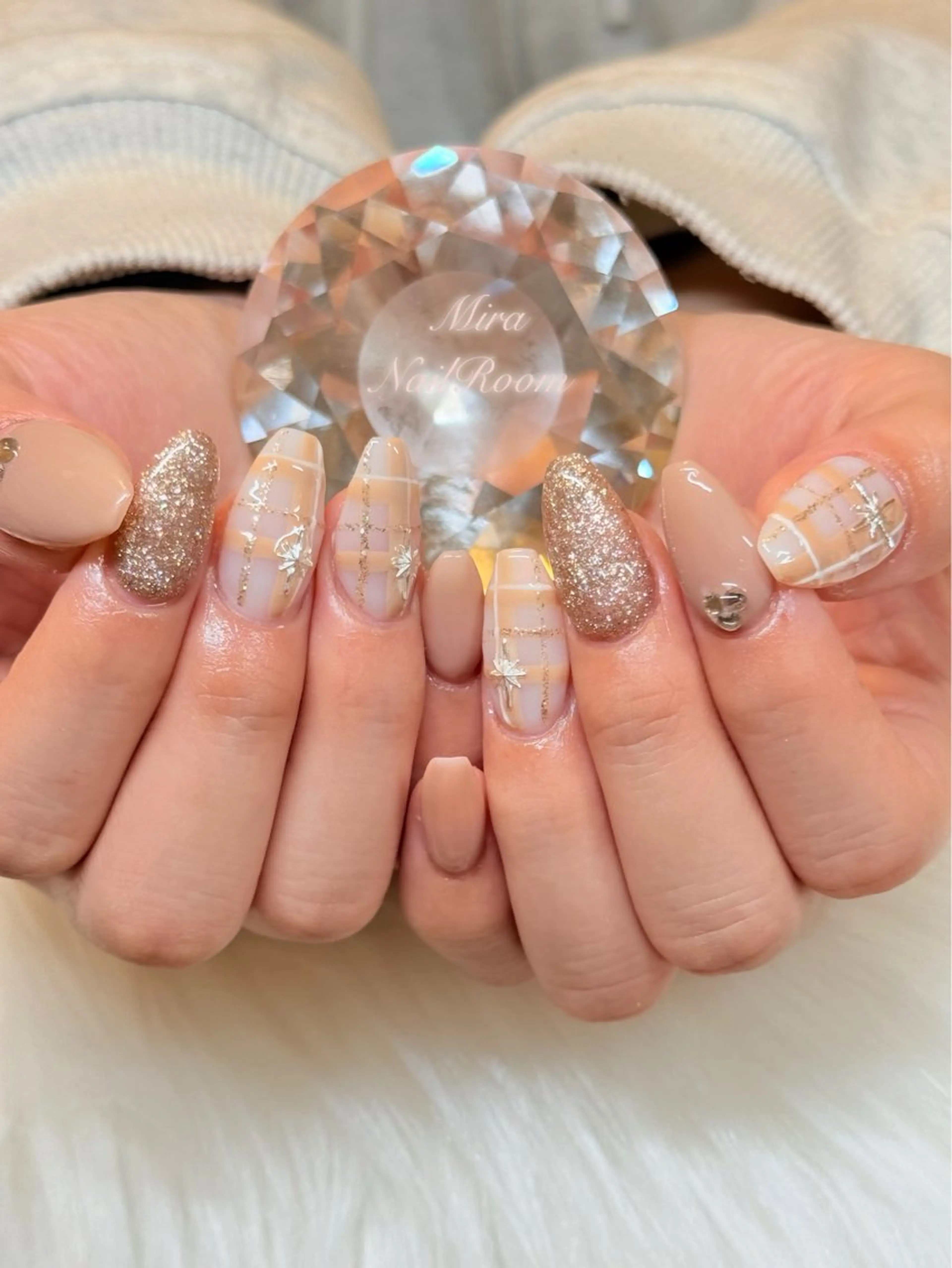 ネイル 長さ出し MIRA NAILROOM SALON所属・MIRA NAILROOMのネイルデザイン