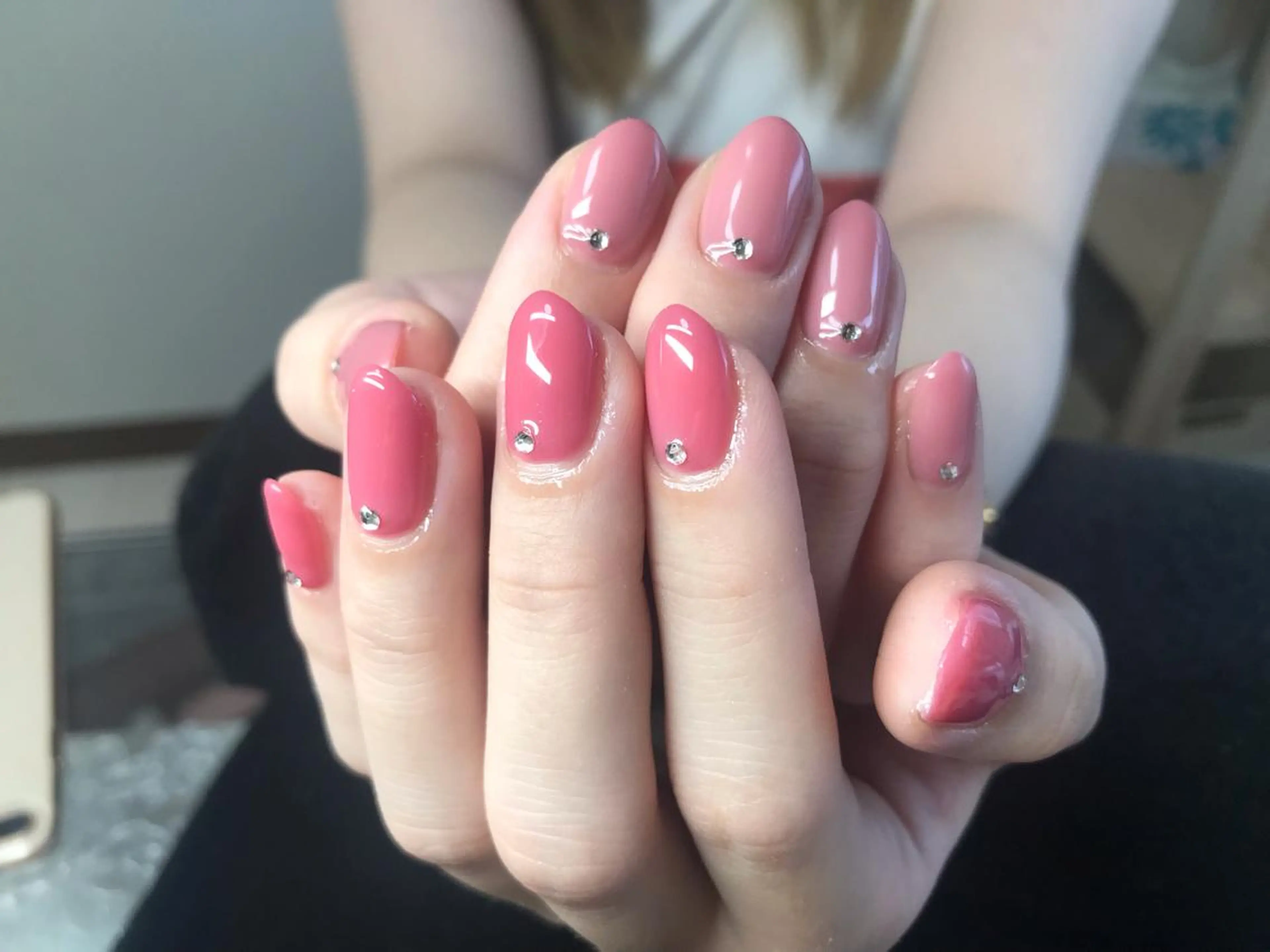 ネイル ストーンネイル ハンドネイル Mana‪ ‪·͜· ❤︎‬のネイルデザイン