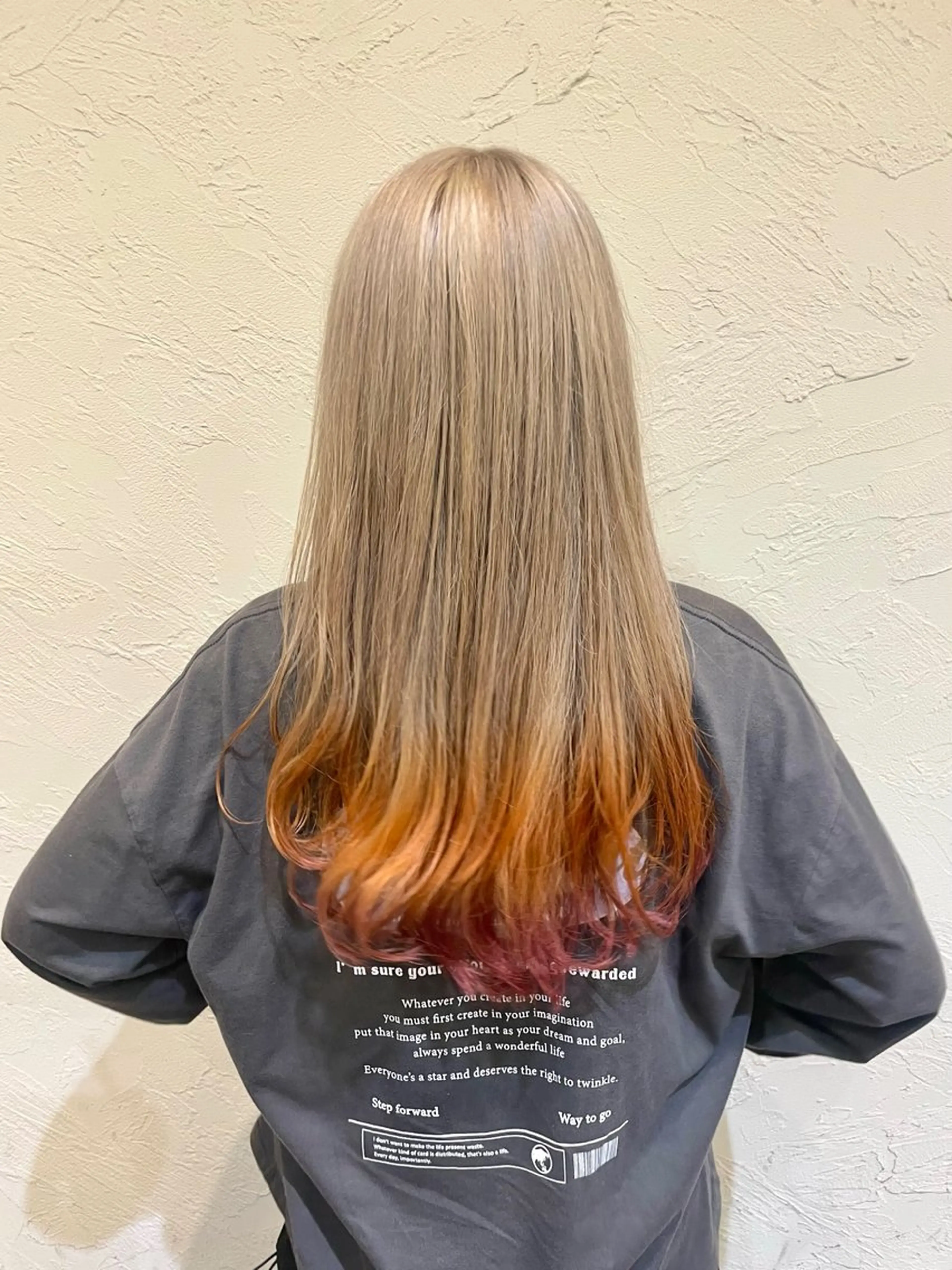 ロング カラー ヘアカラー ハイトーン/デザイン カラー/るいのヘアスタイル