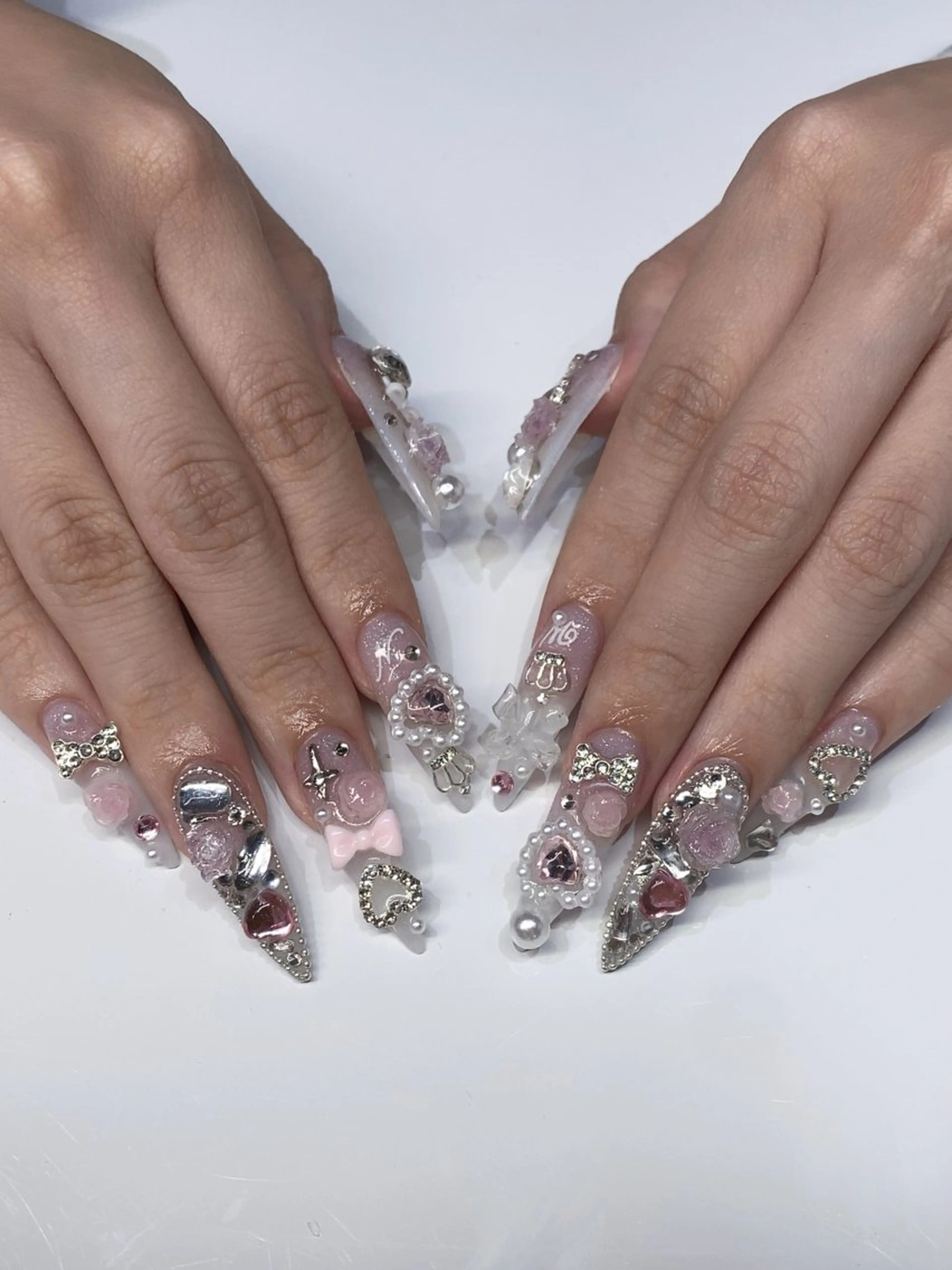 ネイル アートネイル 長さ出し nao 2meのネイルデザイン