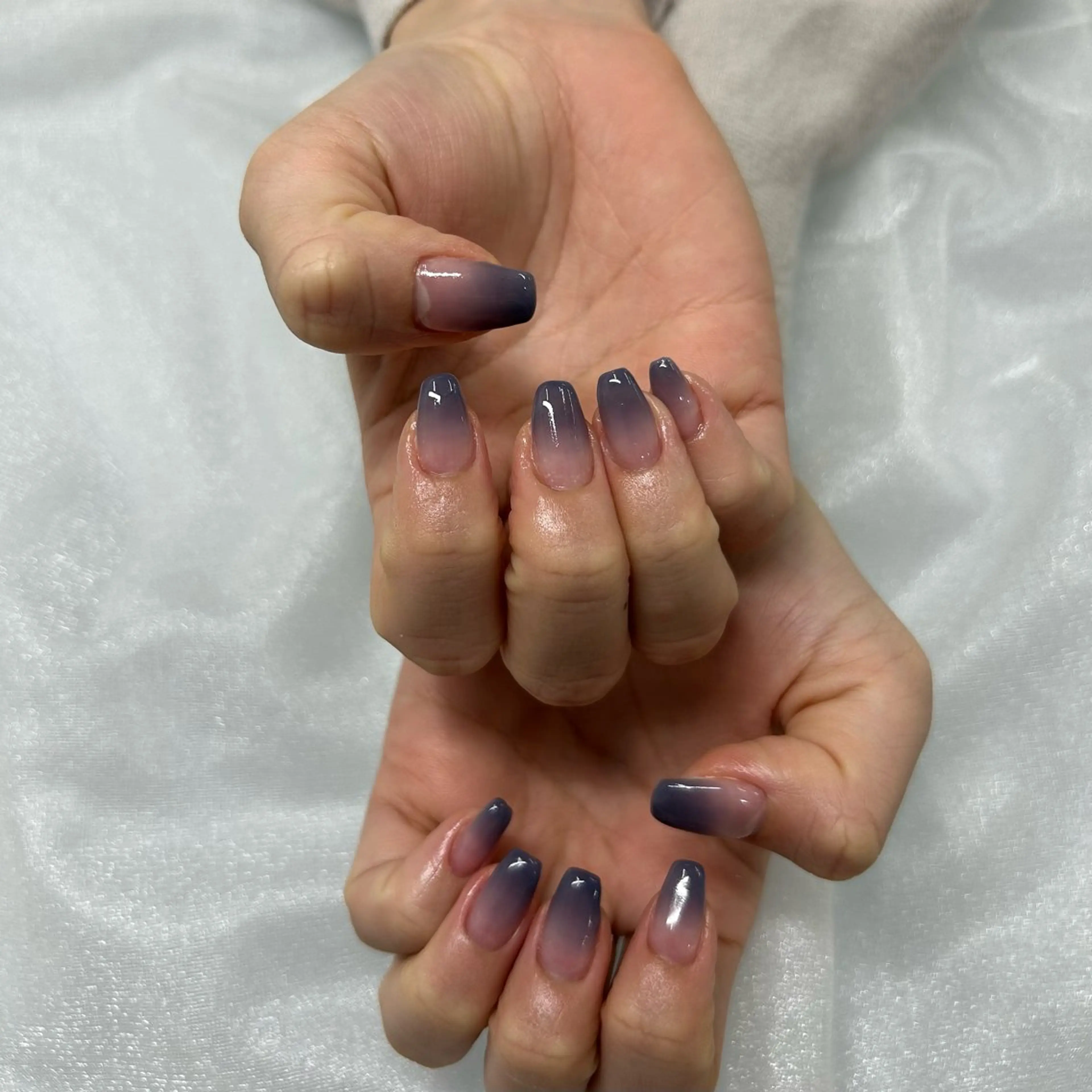 ネイル パープル 加藤 楓子のネイルデザイン