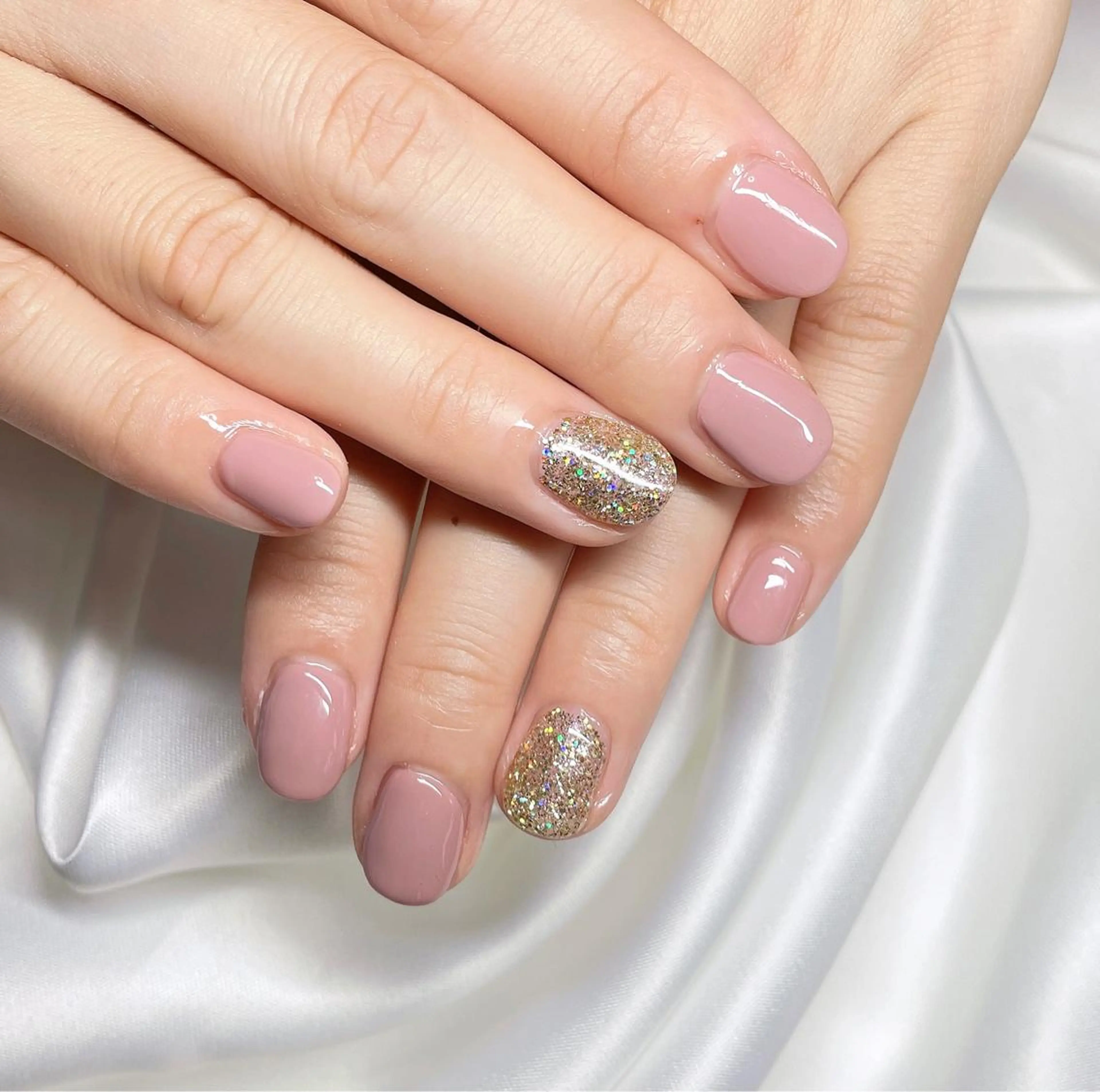 ネイル 23時まで❤︎韓国、 ワンホンネイルのネイルデザイン