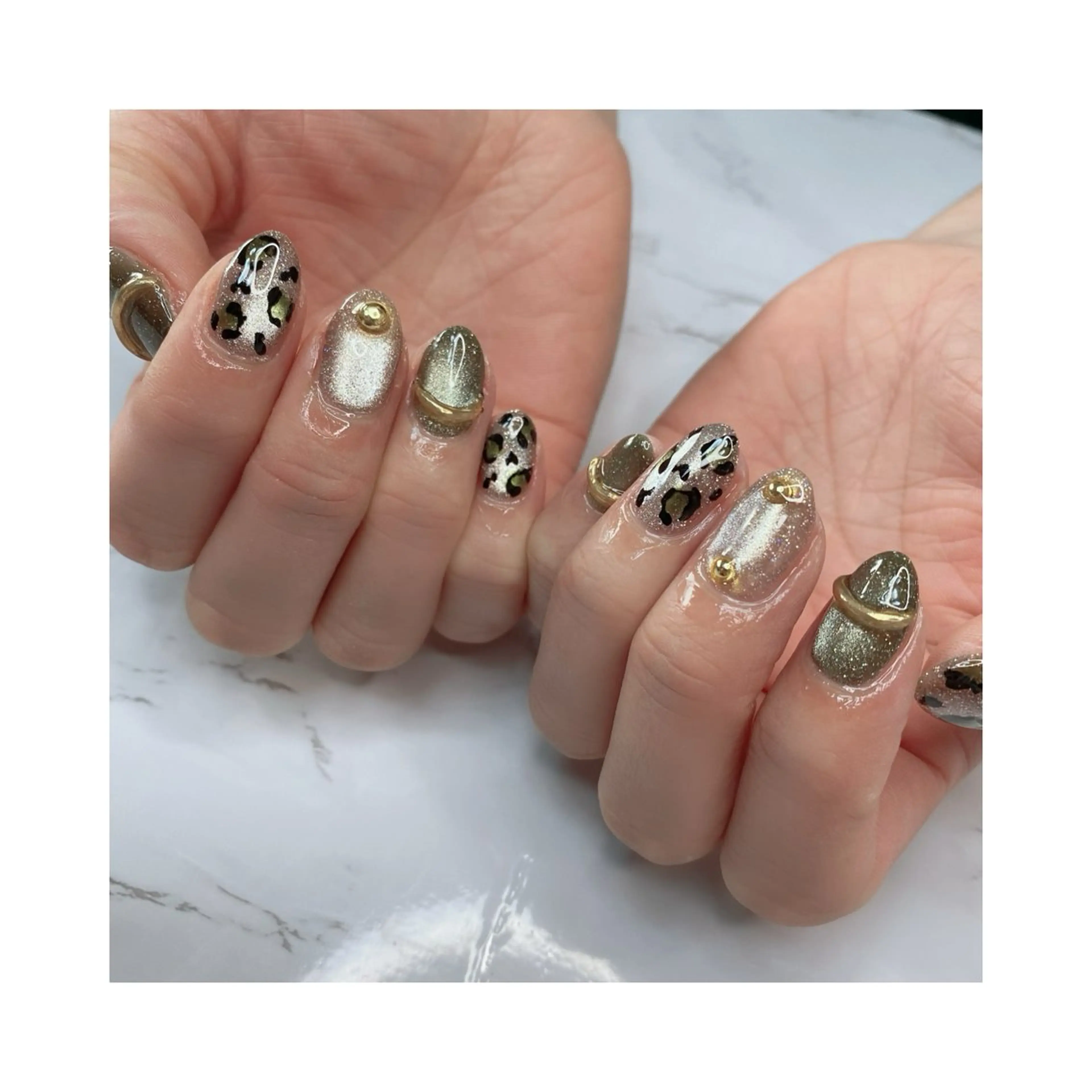 ネイル アニマル柄 上田 風香のネイルデザイン