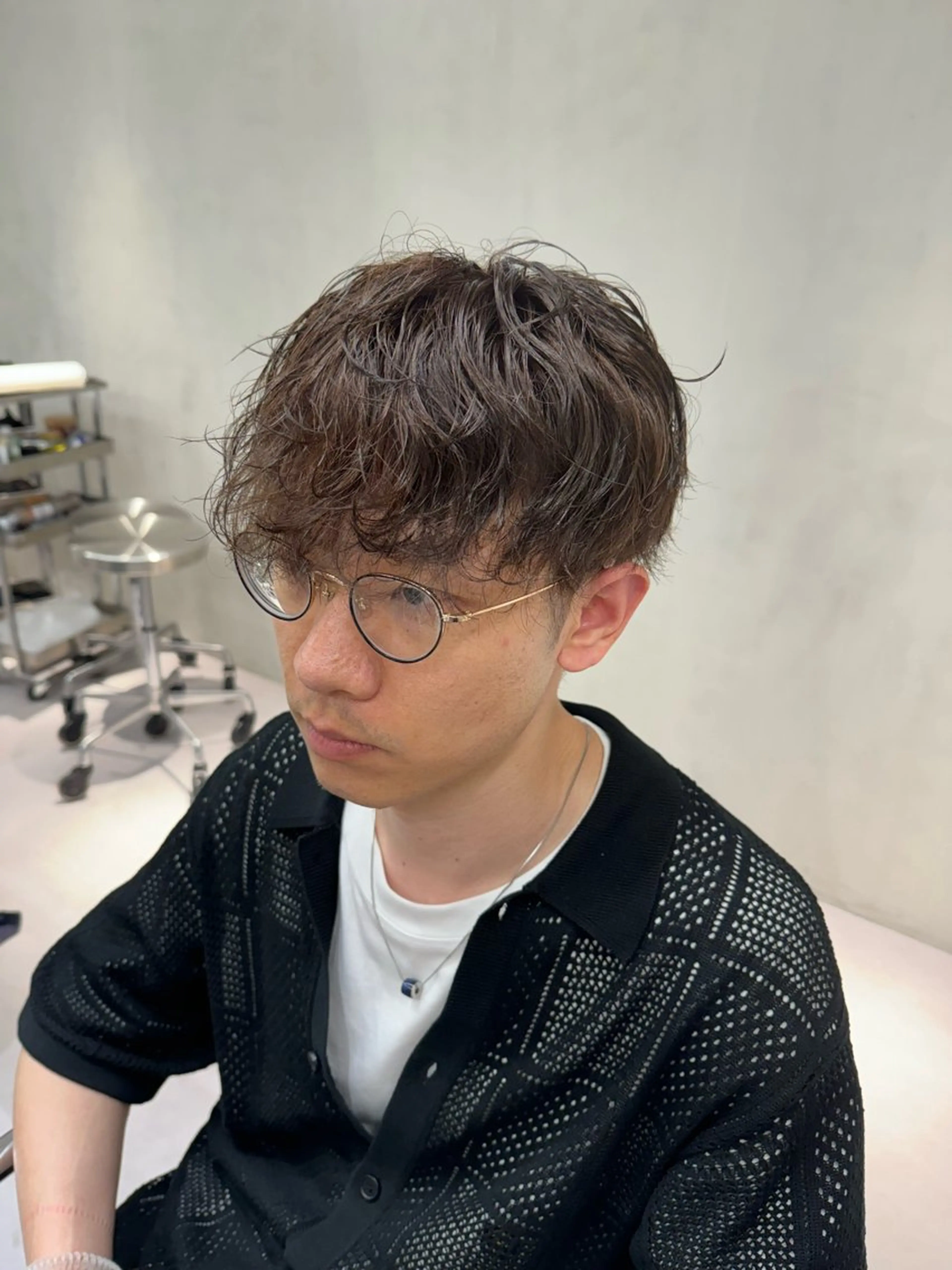 ショート カラー メンズ ブラウンカラー ブリーチ/パーマ特化 片平和寿のヘアスタイル