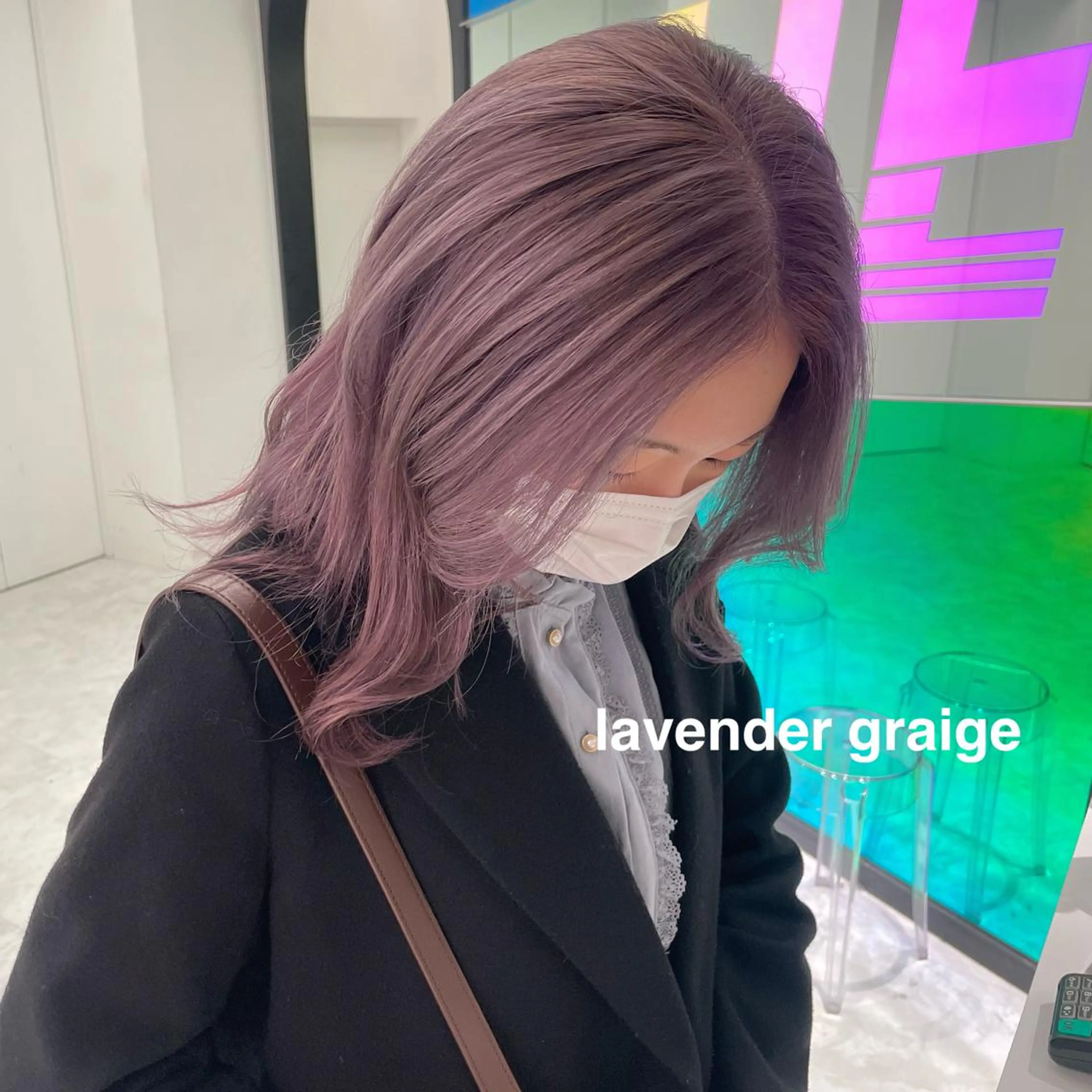 ミディアム カラー ヘアカラー 💗🤍透明感カラー 🤍💗kanonのヘアスタイル