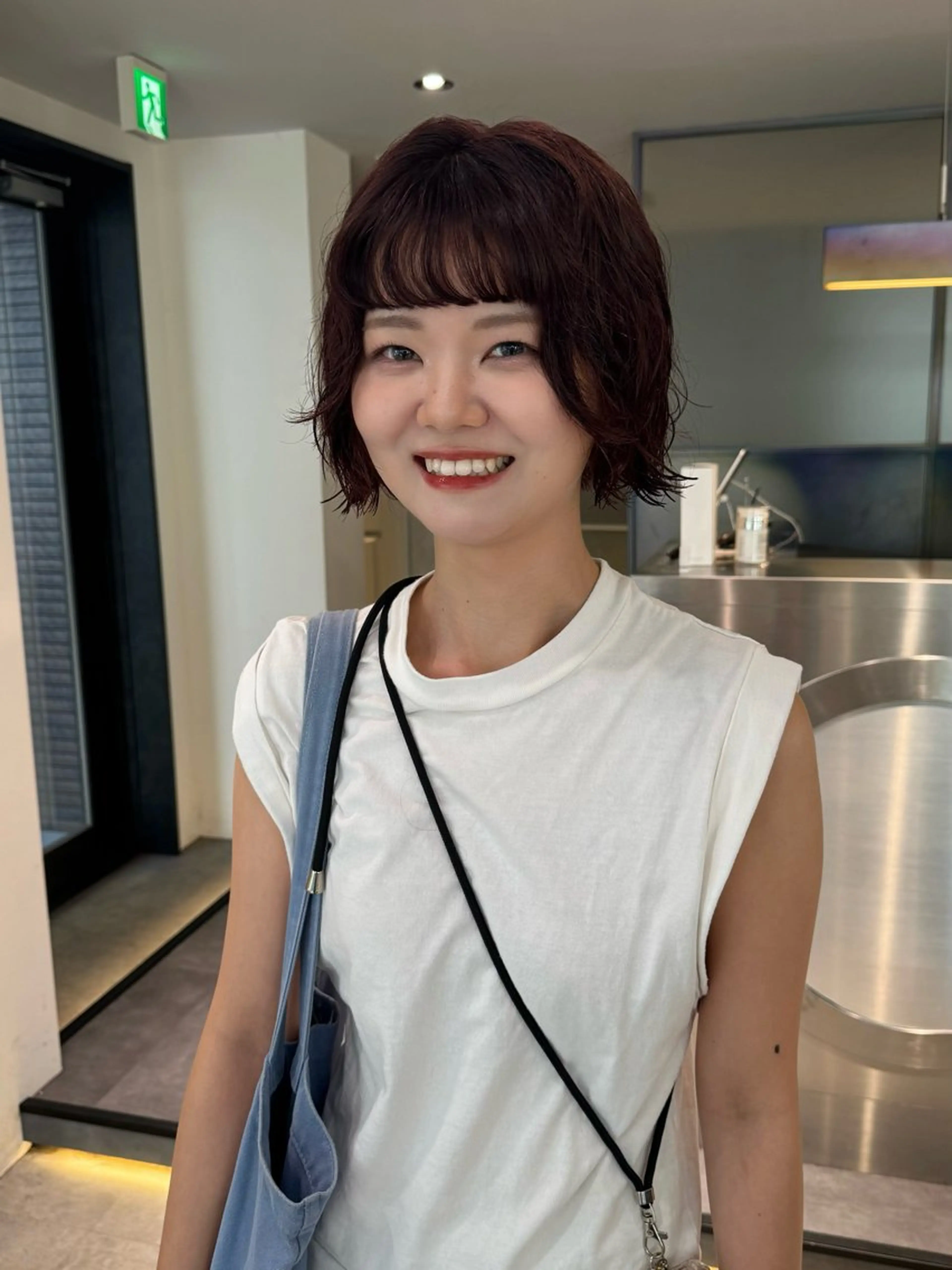 ショート カラー パーマ トリートメント カット ヘアカラー パーマ Qin shaire salon 原宿所属・🌿パーマ/ボブ/ レイヤー/Mikiのヘアスタイル