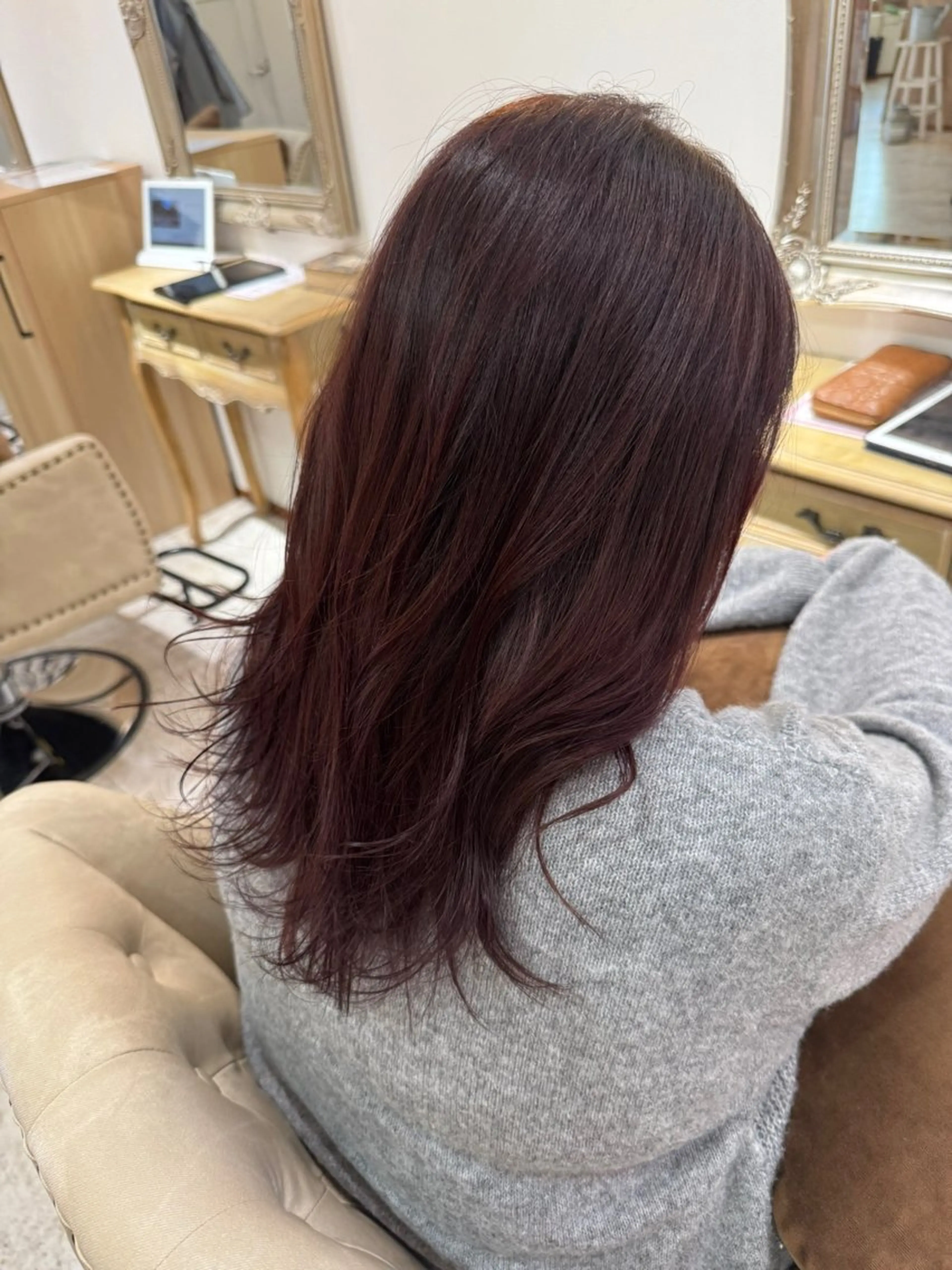 セミロング カラー aqush所属・仲井 康己のヘアスタイル