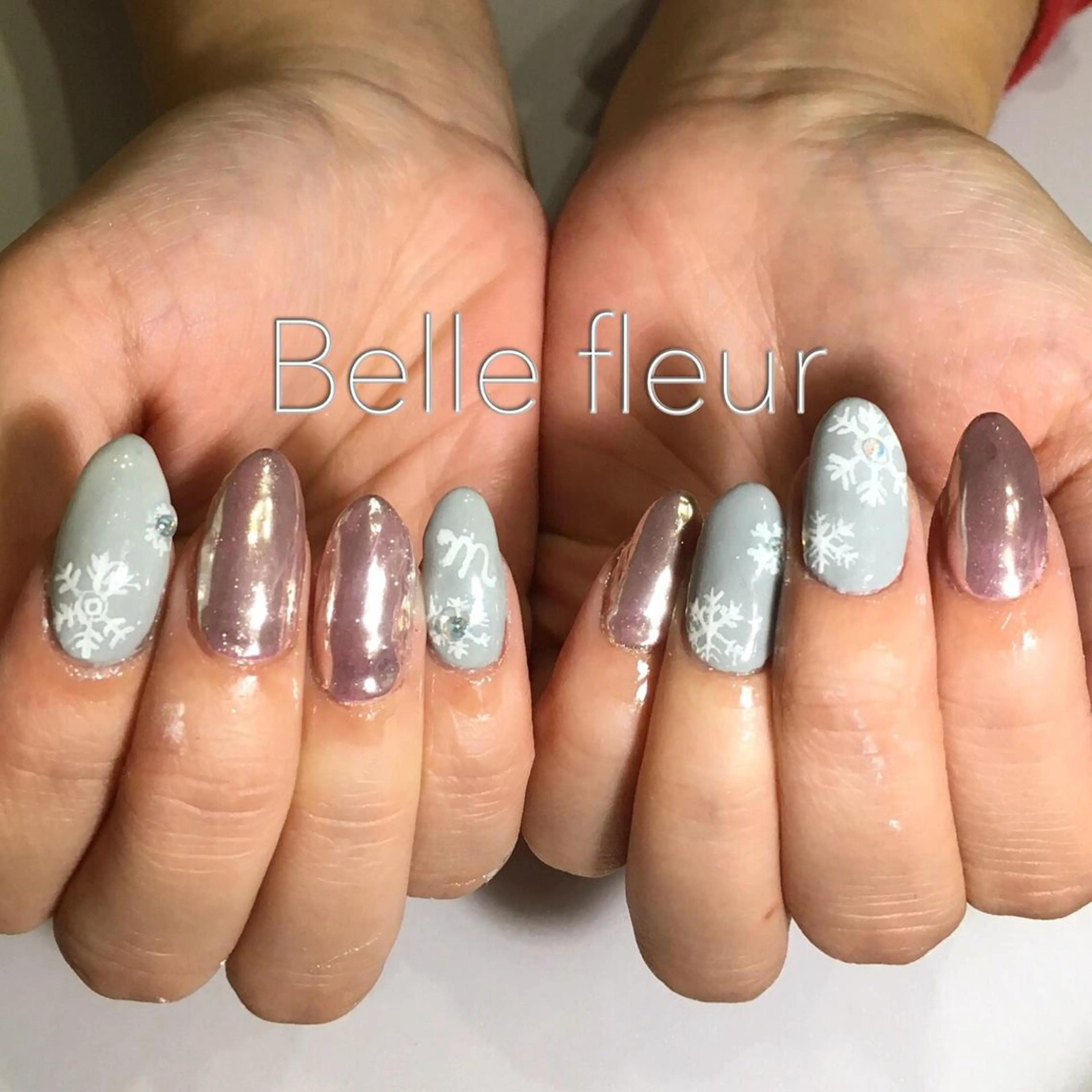 ロング ネイル Belle fleurのネイルデザイン