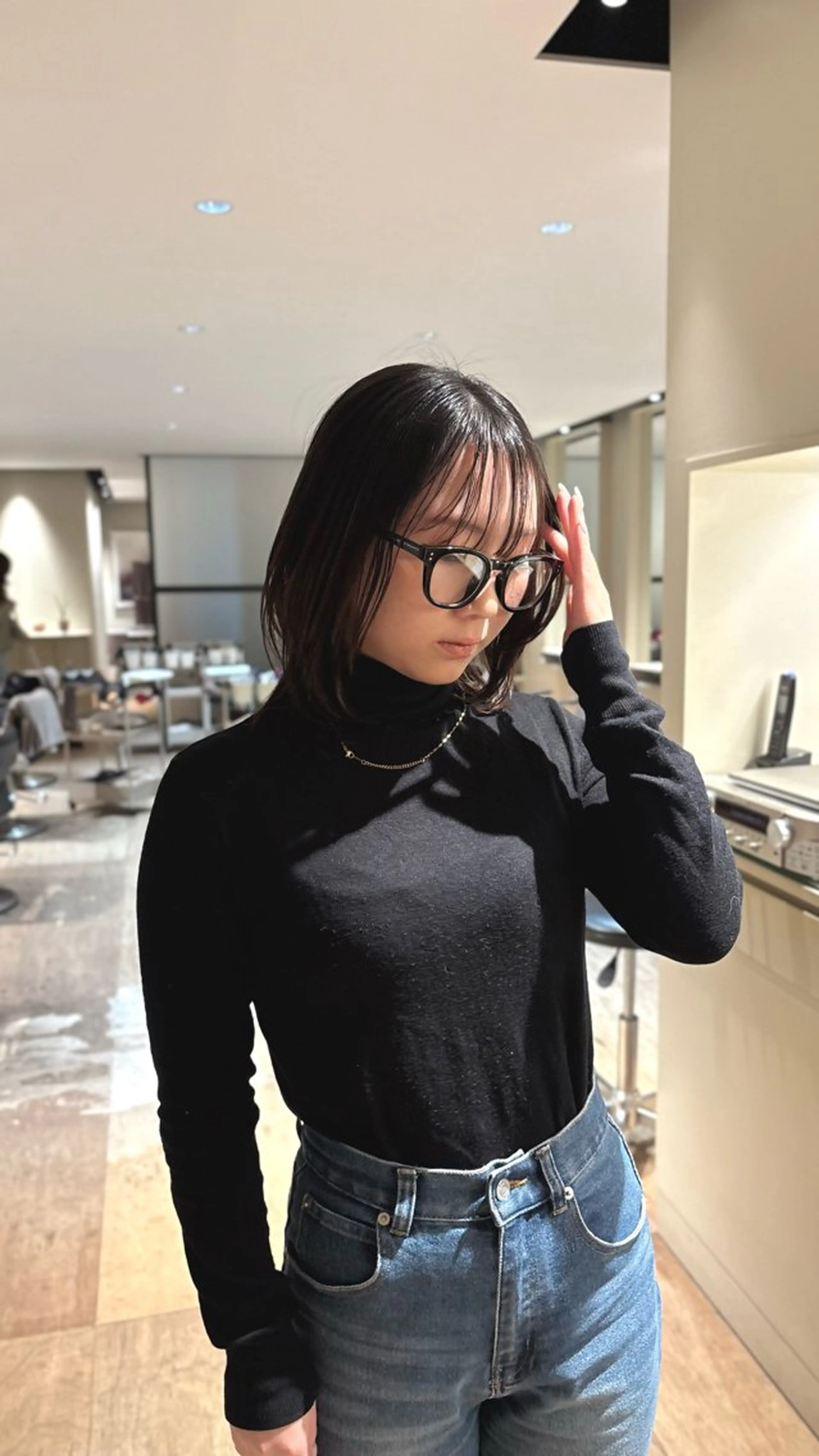 セミロング 北尾 斗唯のヘアスタイル