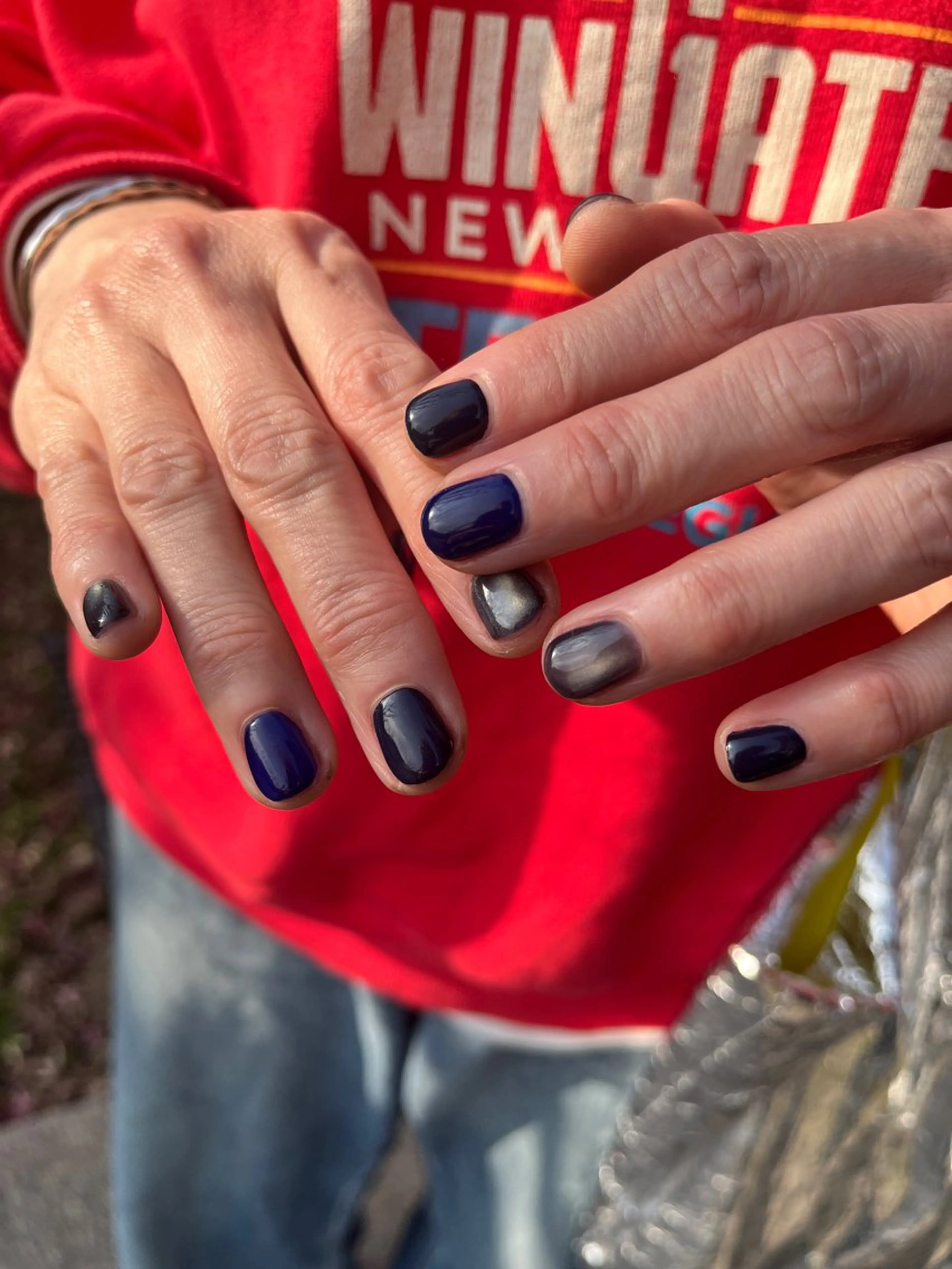 ネイル マグネットネイル ワンカラーネイル Nail Practice Room Lou所属・ayane kmのネイルデザイン