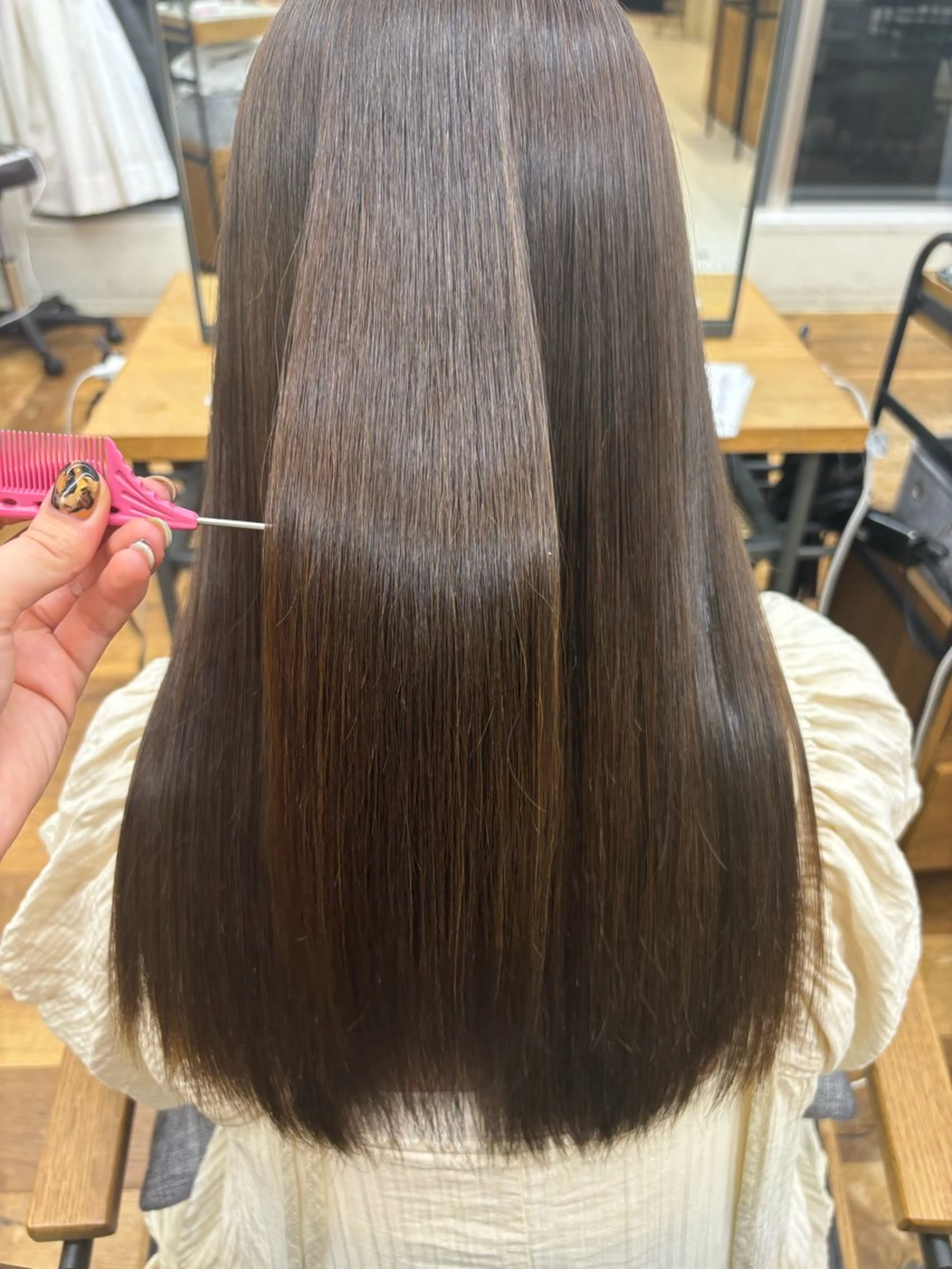 ロング トリートメント ヘアカラー トリートメント Belle 新宿店所属・🐰パーマモデル 募集中/ゆな🐰のヘアスタイル