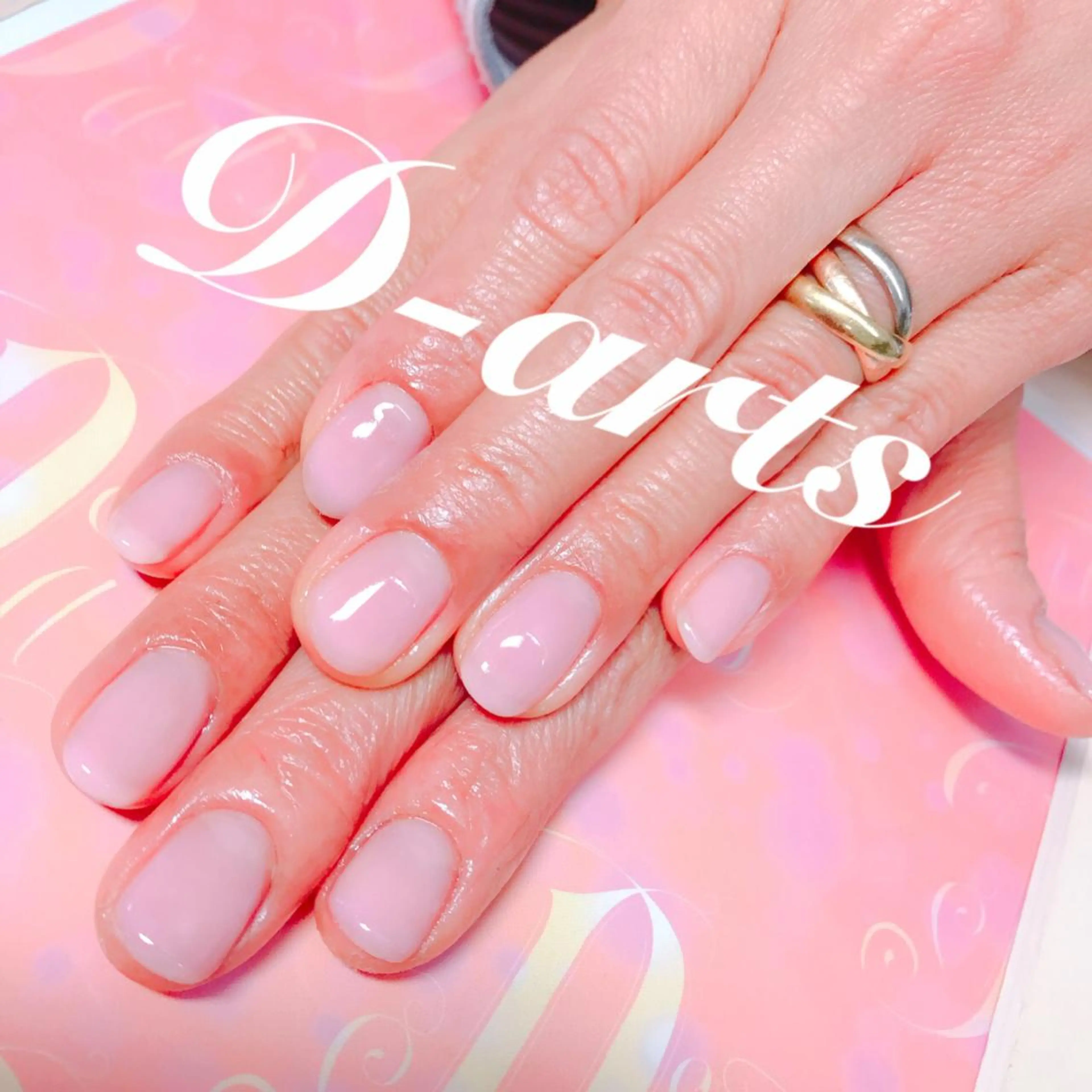 ネイル フレンチネイル ピンク S&S 村田小百合のネイルデザイン