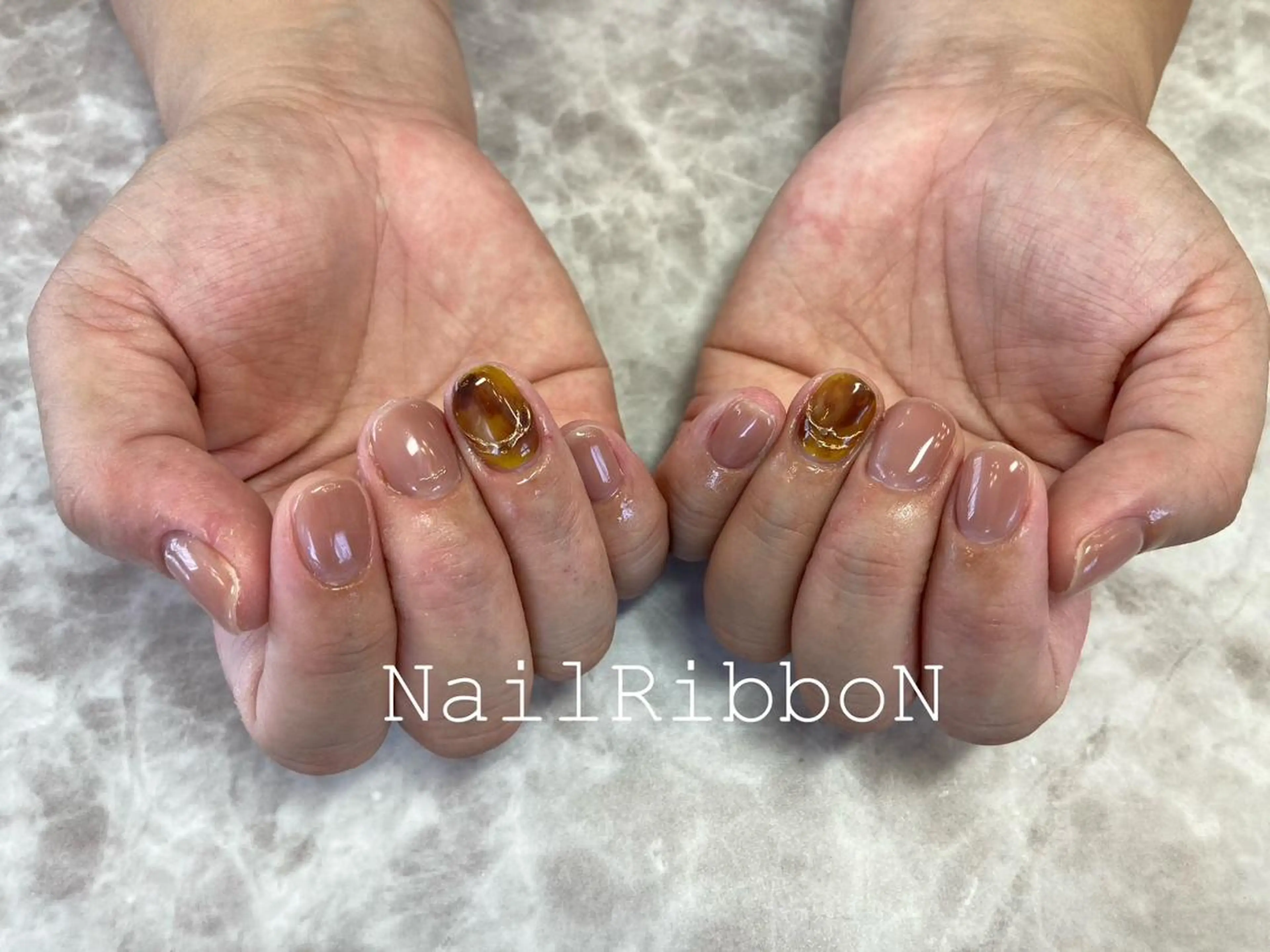 ネイル ネイルリボン 石田のネイルデザイン