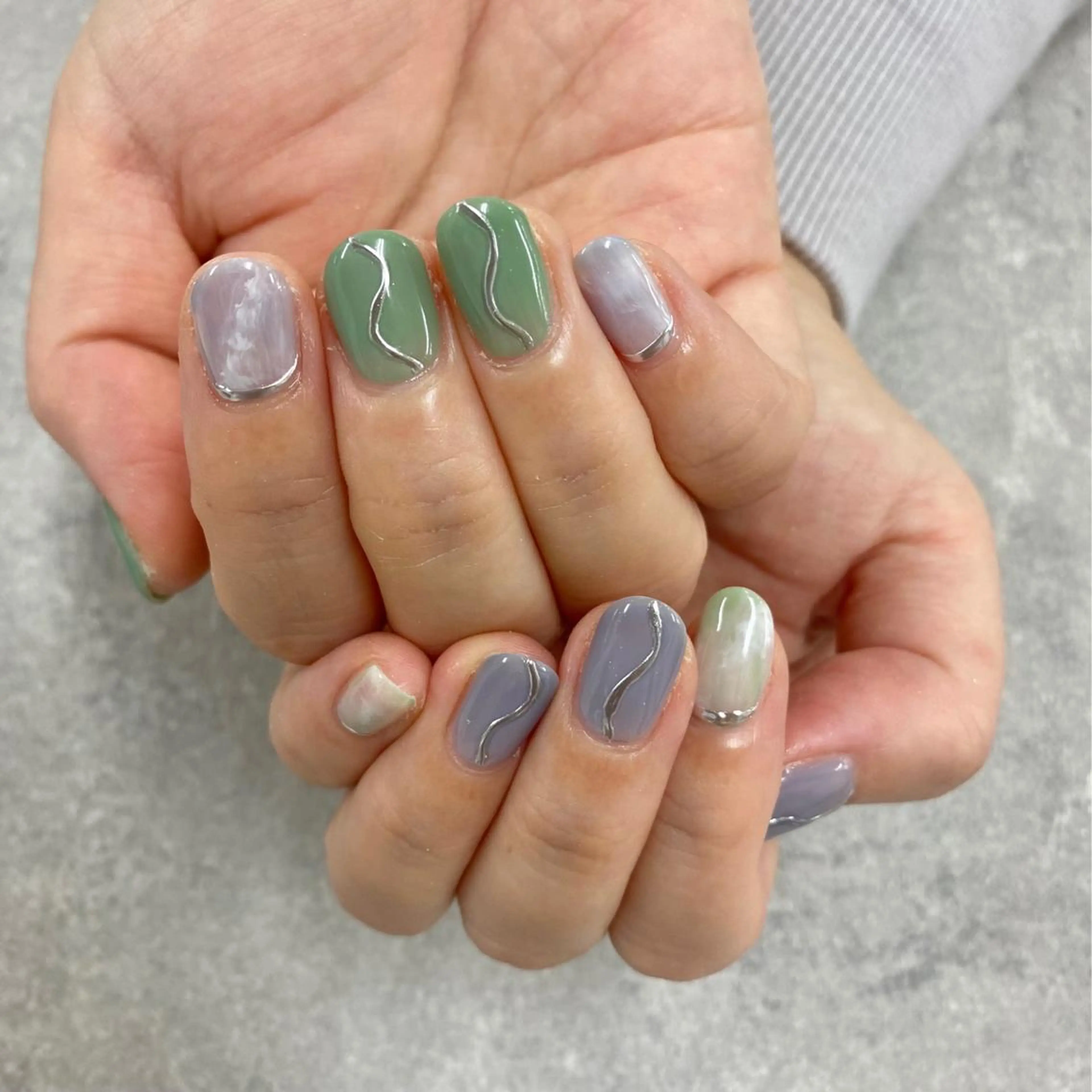 ネイル フットネイル フレンチネイル ジェルネイル ガラスフレンチ グラデーション ハンドネイル NUMAZAWA KASUMIのネイルデザイン