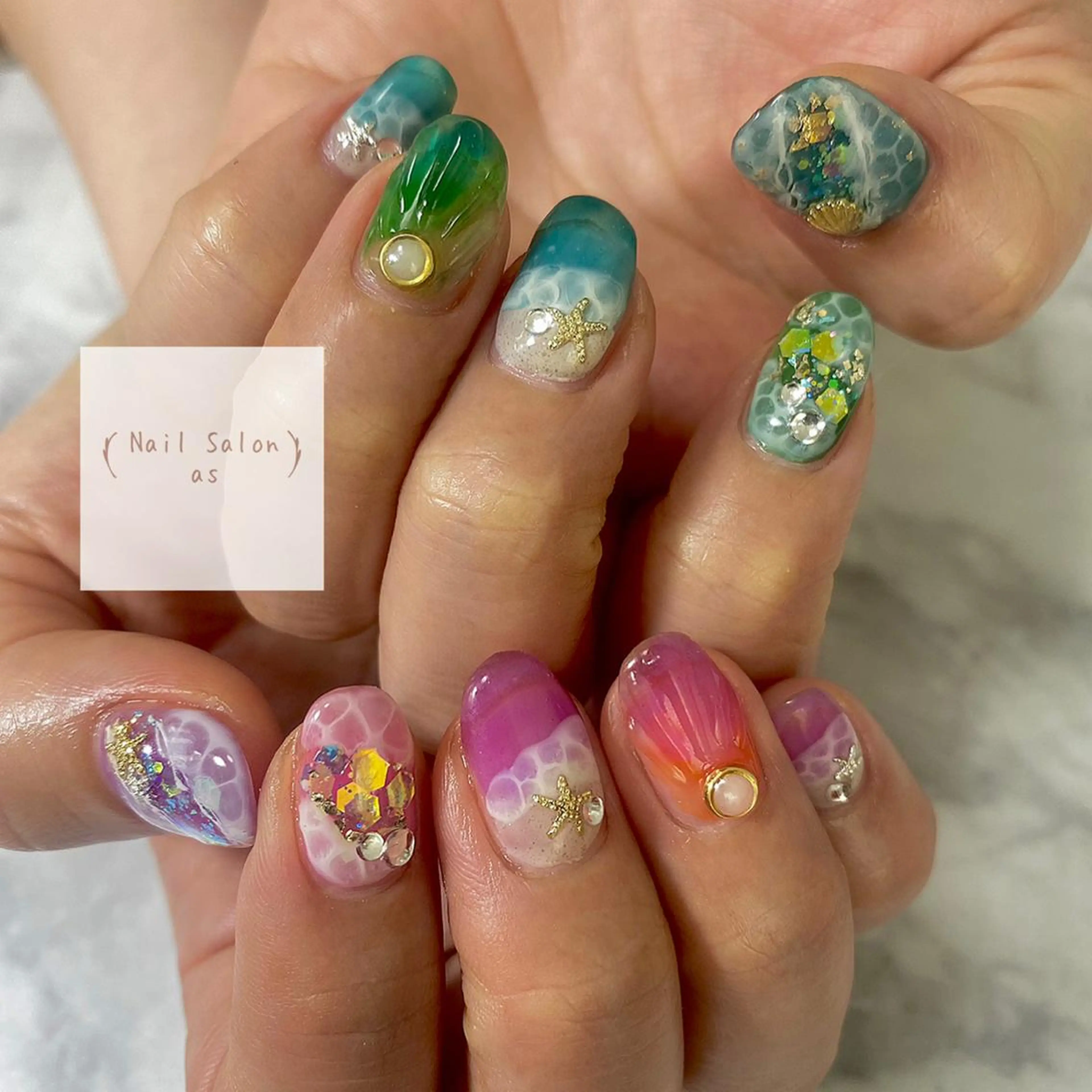 ネイル ハンドネイル Nail Salon as-アス-のネイルデザイン