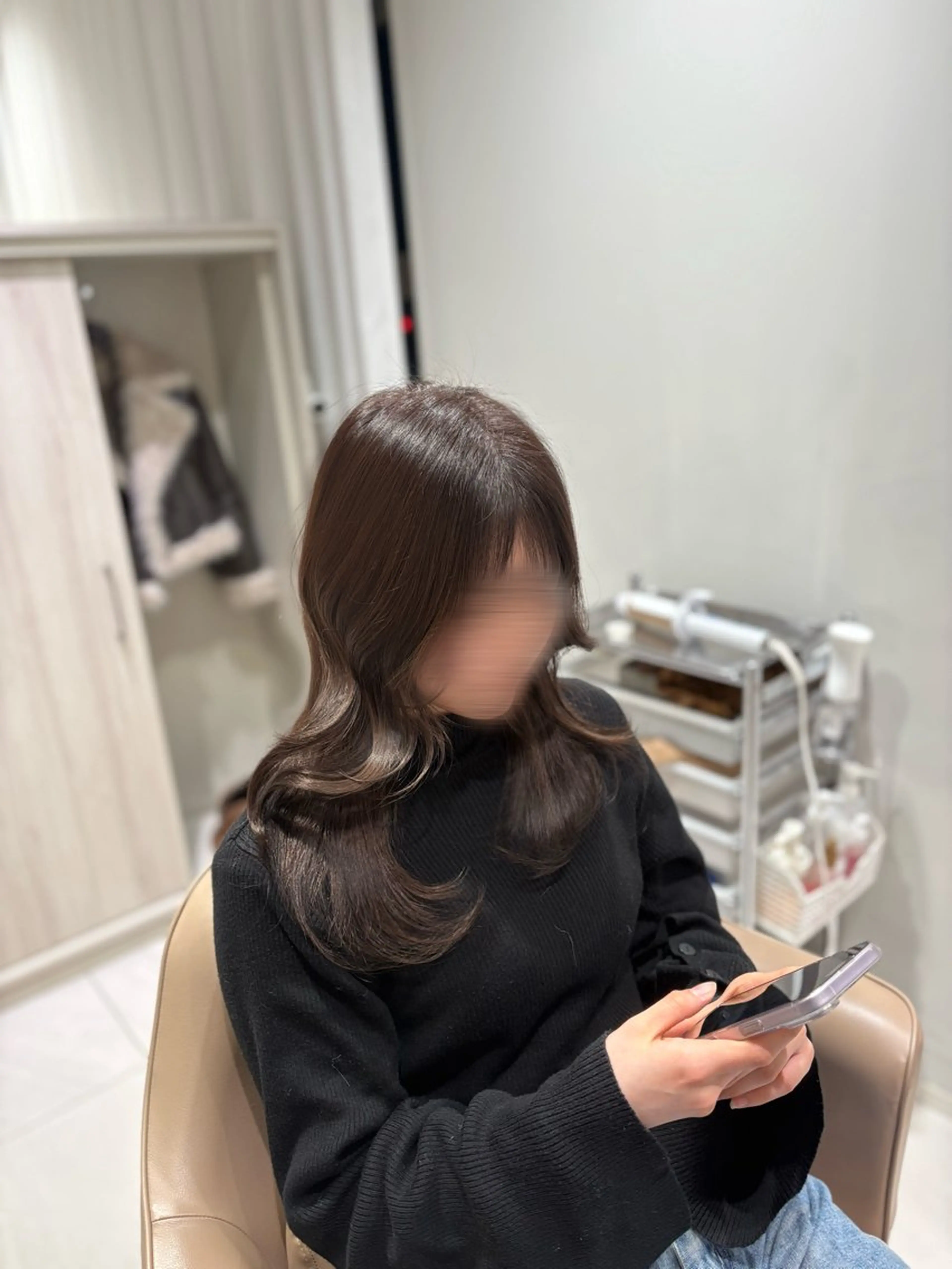 セミロング ヘアカラー ココロ cocoroのヘアスタイル