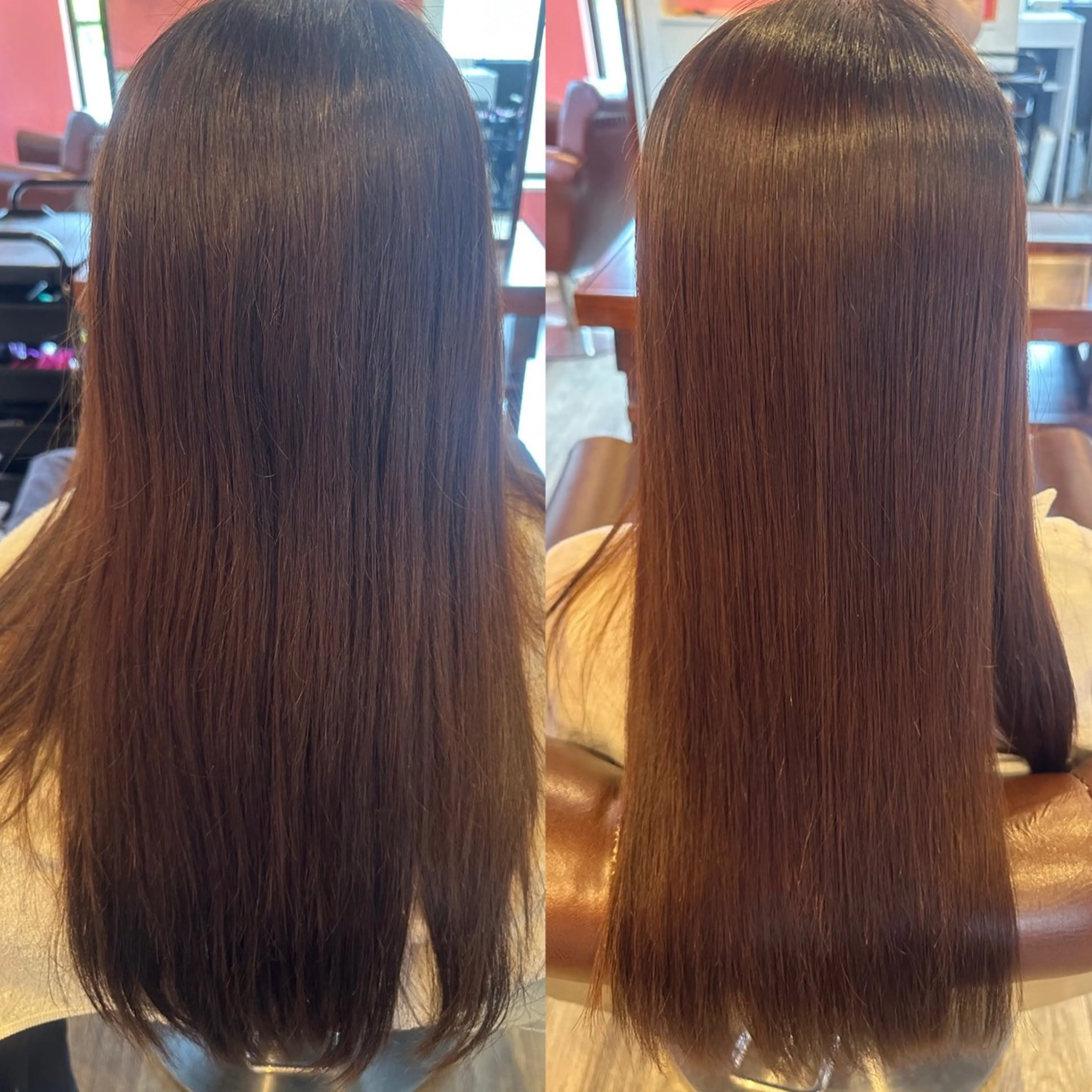 ロング 縮毛矯正 安達 望のヘアスタイル