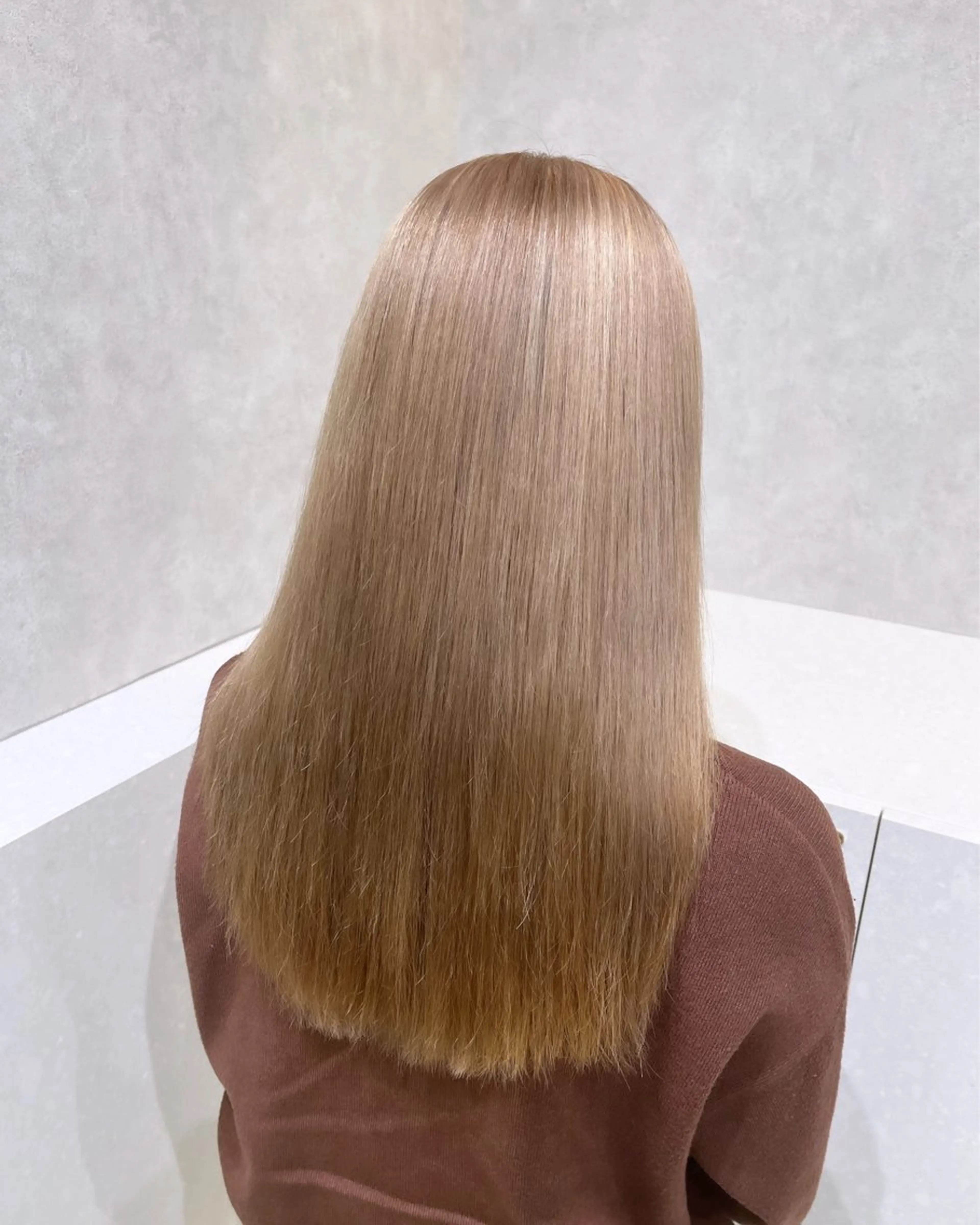 ミディアム カラー カット ヘアカラー トリートメント 韓国ヘア🇰🇷透明 感カラー/yui🎀のヘアスタイル