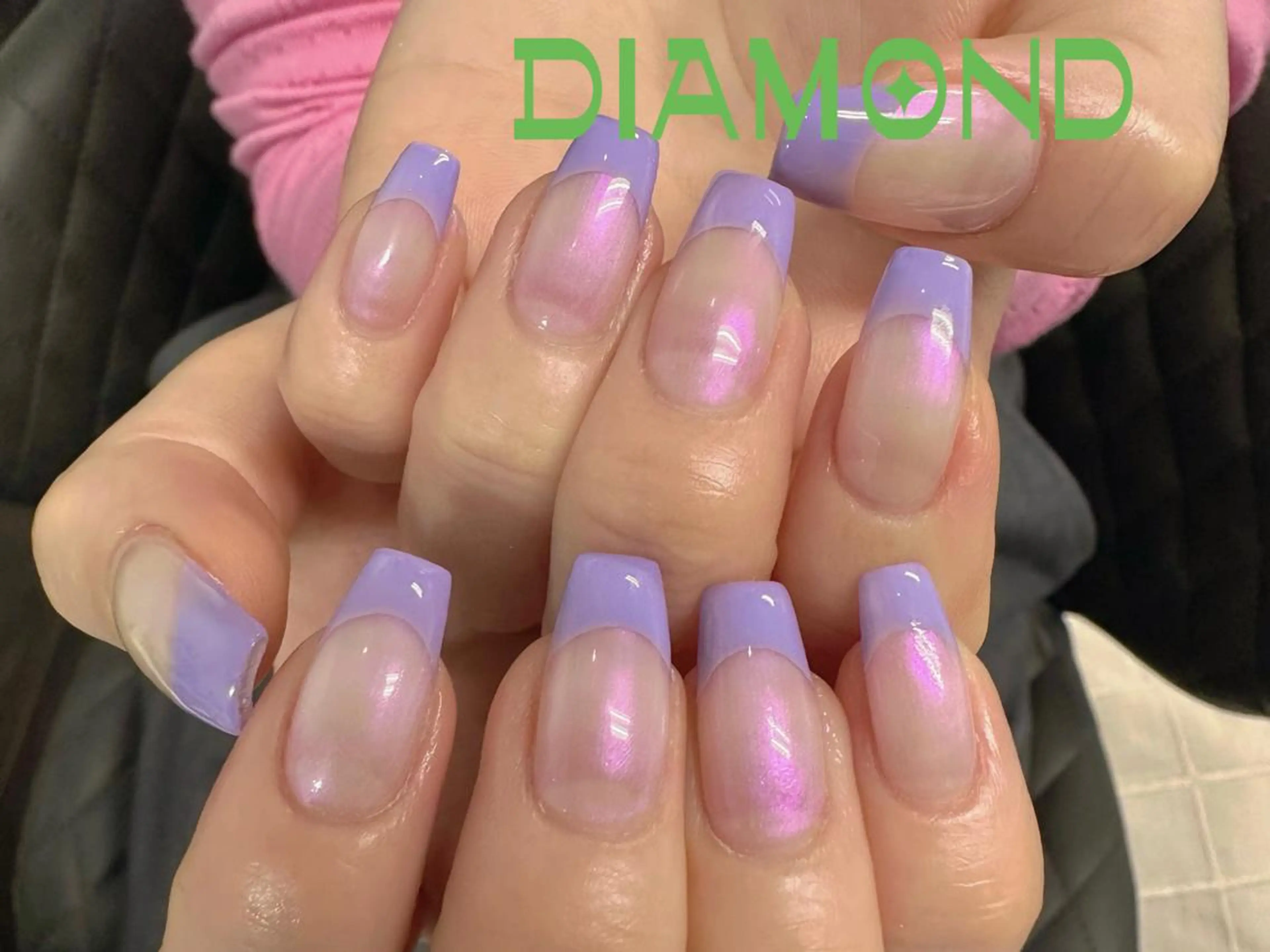 ネイル フレンチネイル ハンドネイル DIAMOND 💅のネイルデザイン