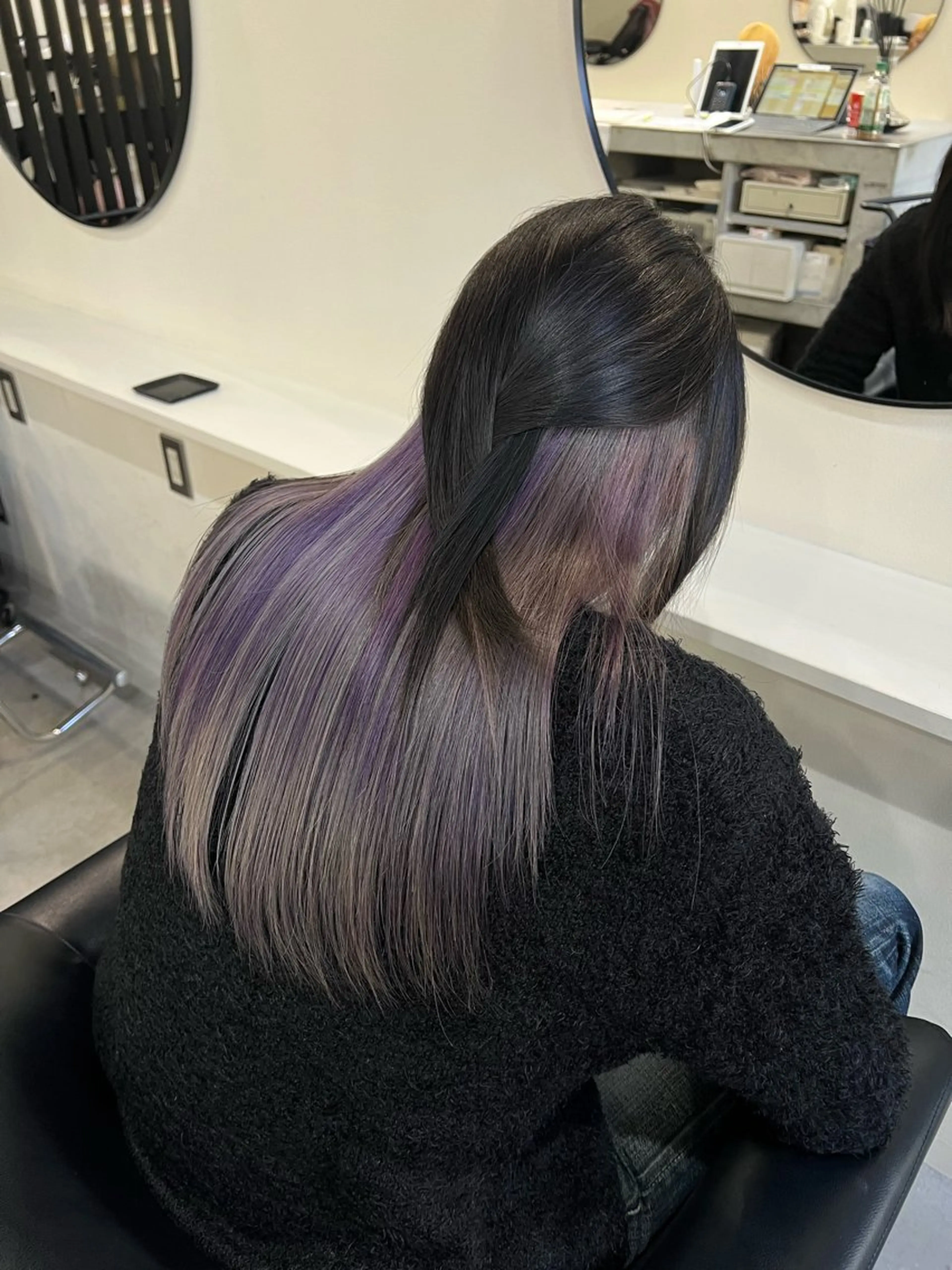 セミロング ハイライト LA KING KYOTO所属・✨モデル様募集中　✨ ハーツのヘアスタイル