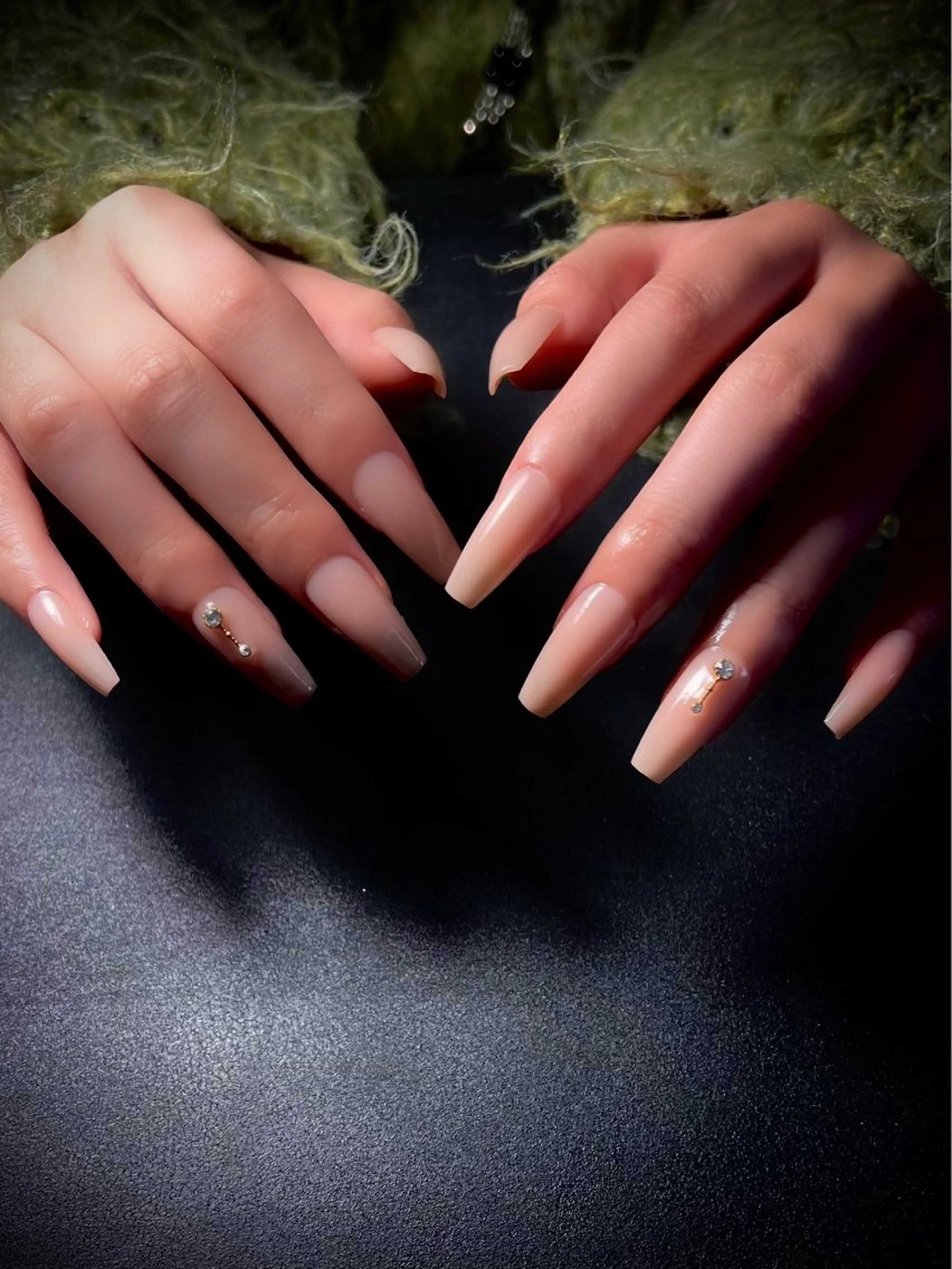 ネイル 長さ出し スカルプネイル nine.🦋 YUKOのネイルデザイン