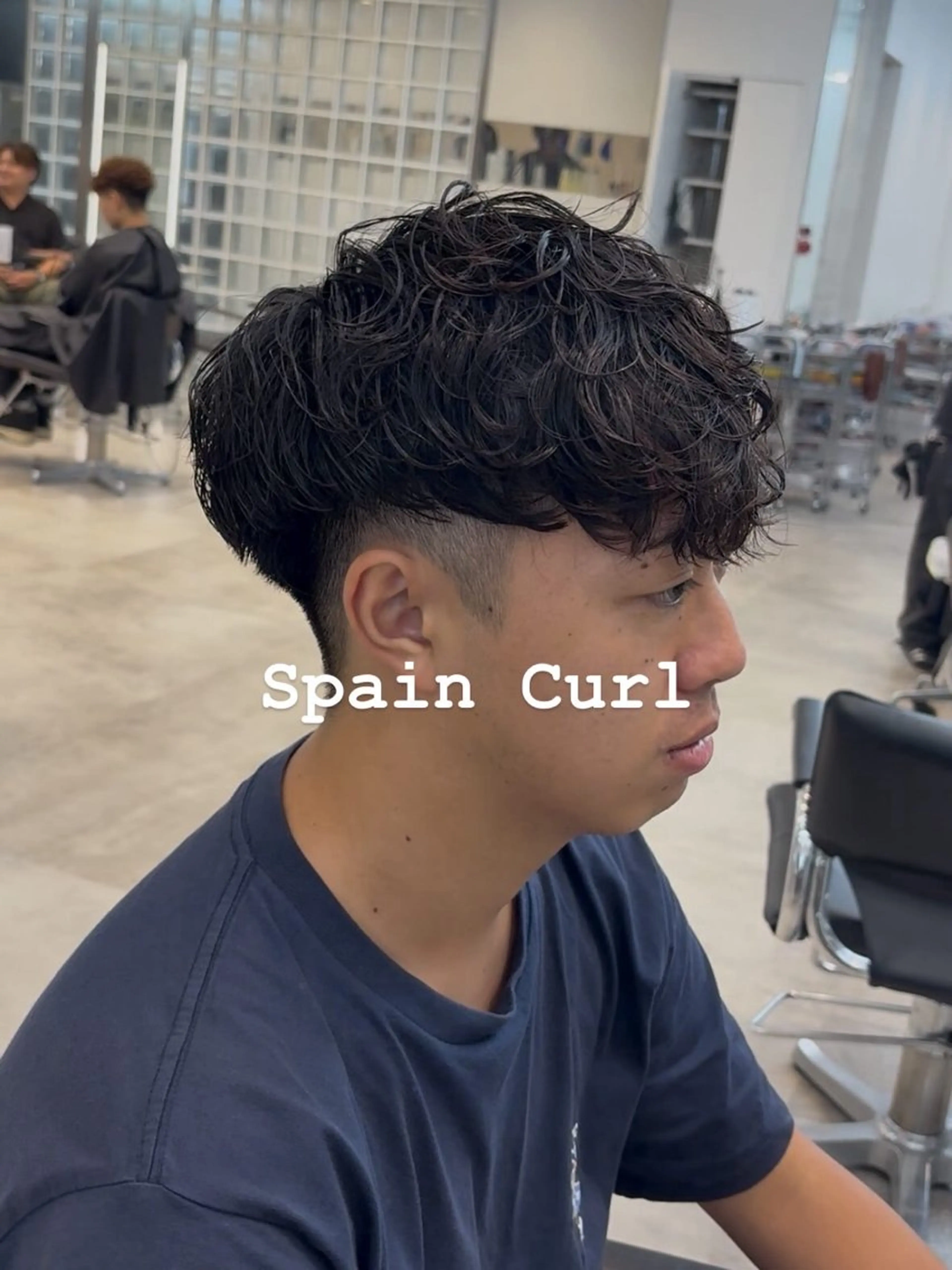 ショート パーマ メンズパーマ特化 園田　楓莉のヘアスタイル