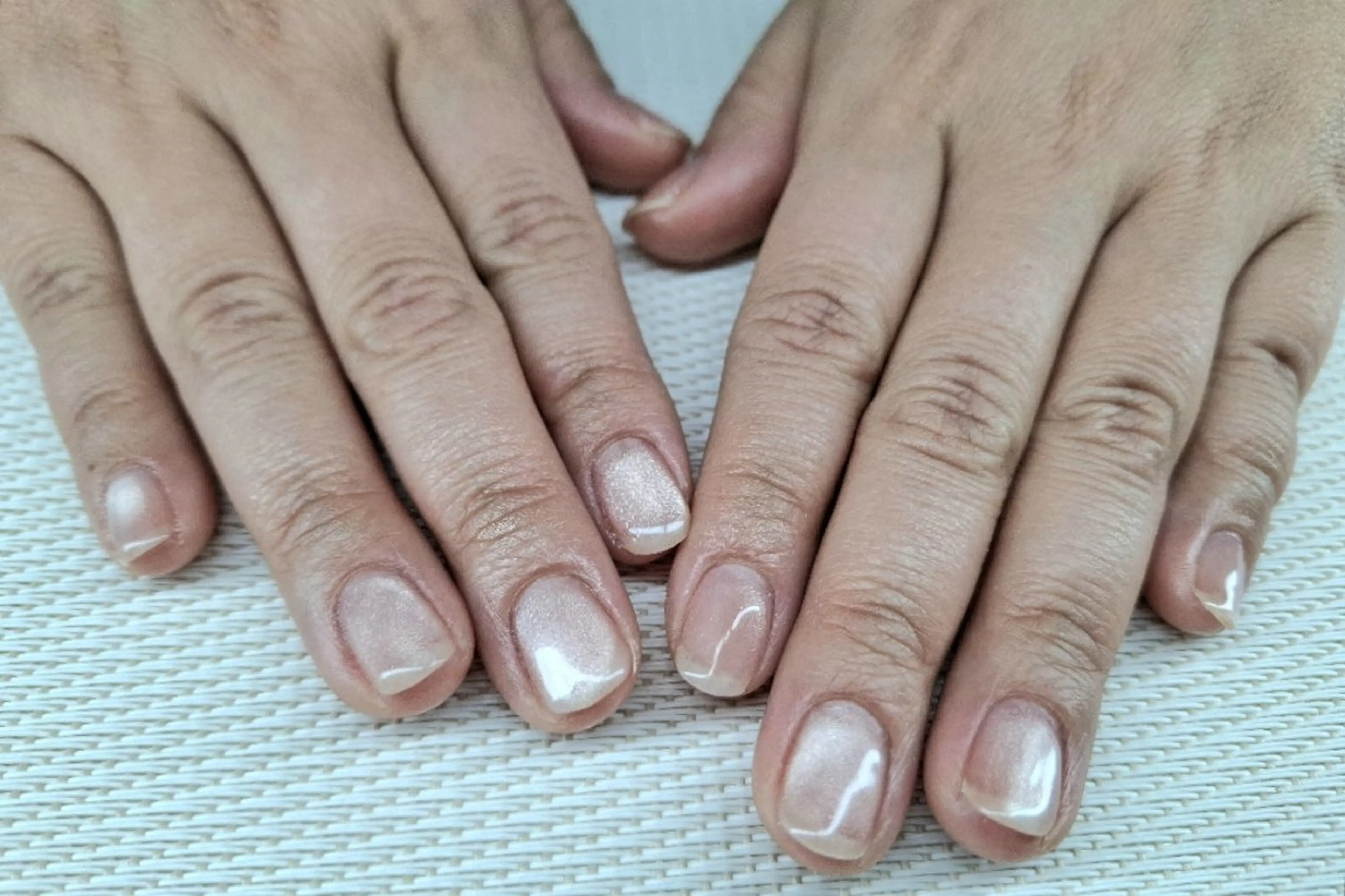 ハンドネイル　ワンカラーネイルの写真