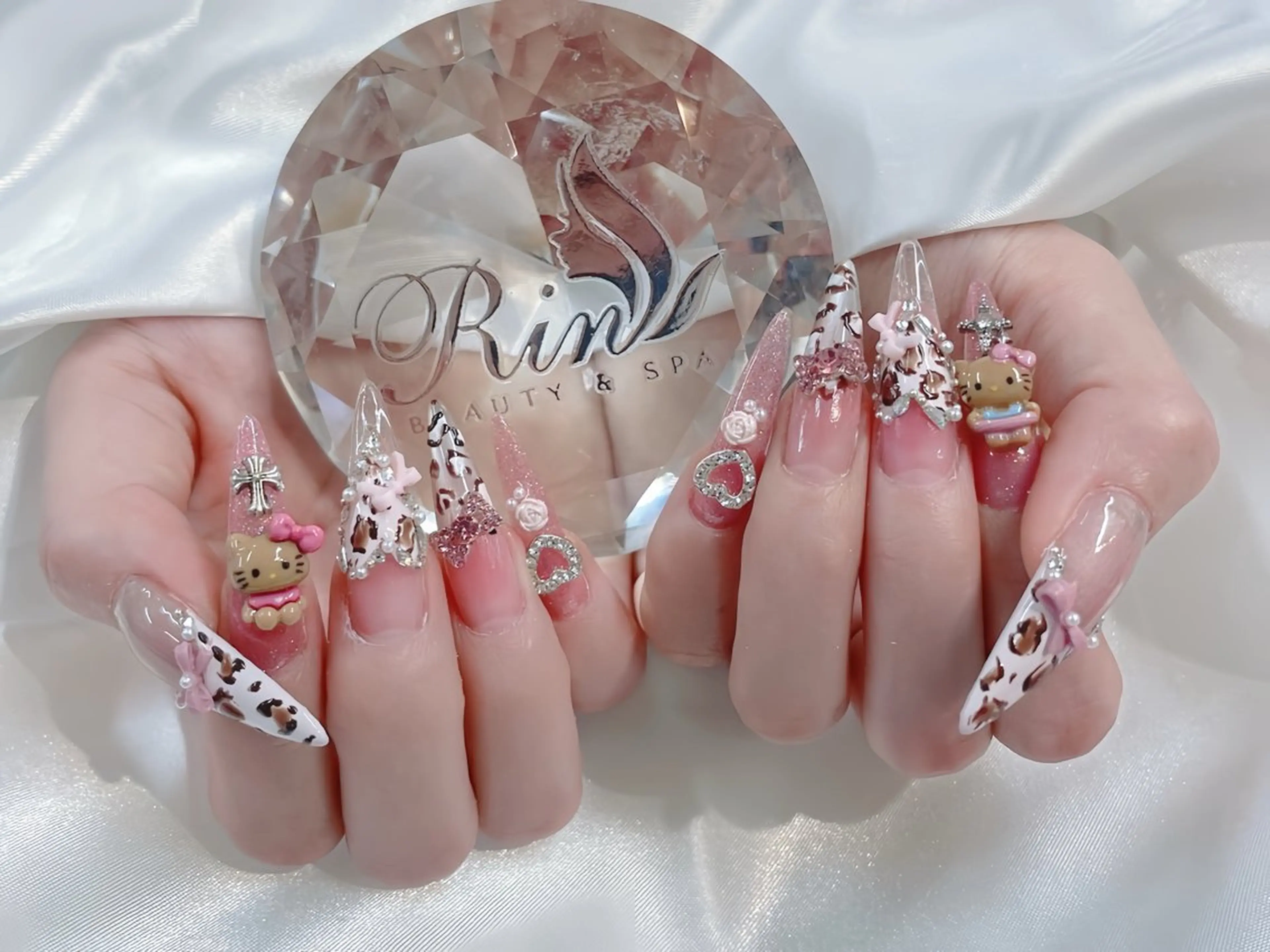 ネイル アートネイル ロングネイル ニュアンスネイル スカルプネイル ネイルチップ ハンドネイル Rin Nail 新大久保店のネイルデザイン