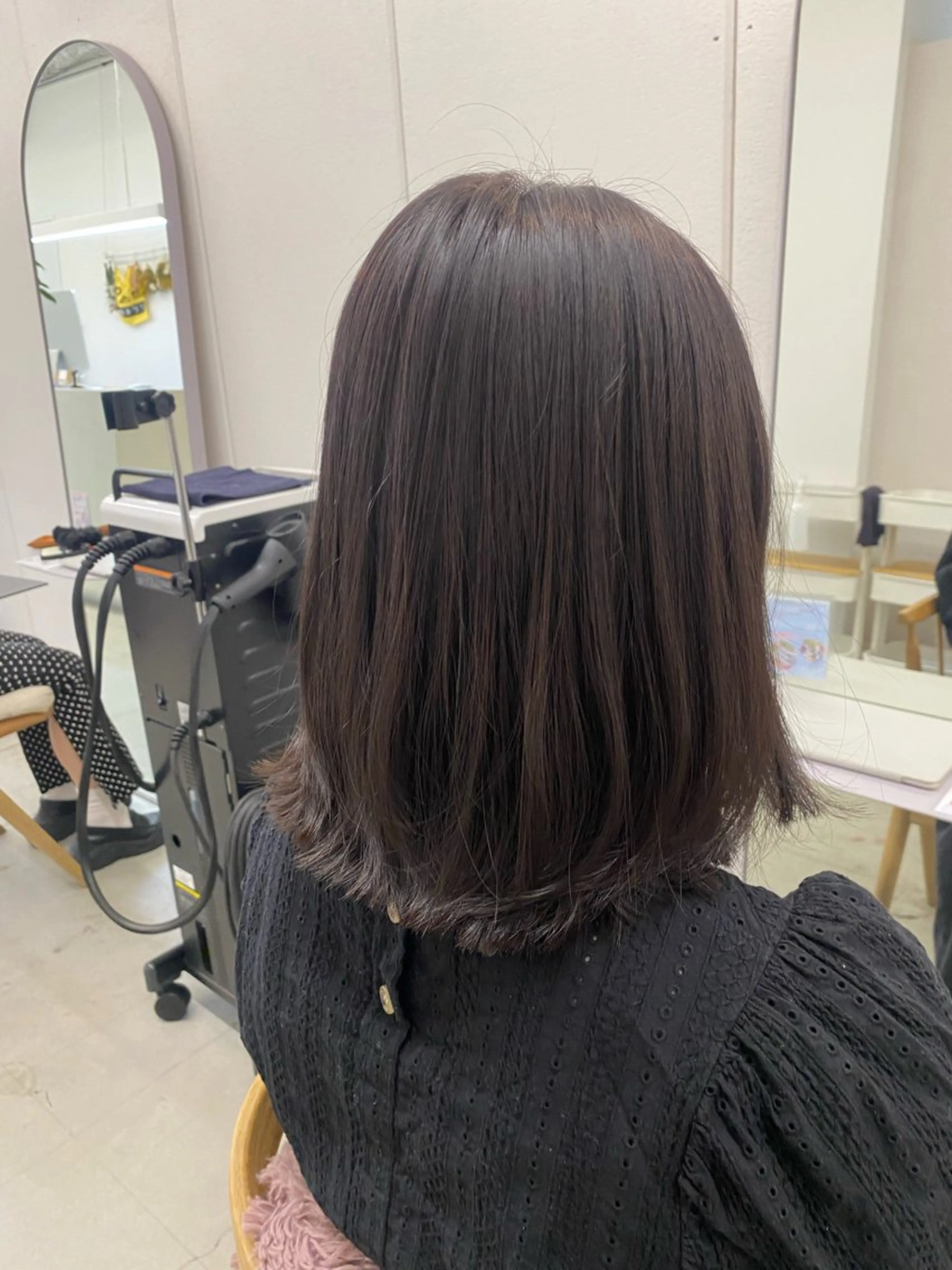 ミディアム カット ヘアカラー トリートメント 🌻花屋併設🌻濱 幸帆のヘアスタイル