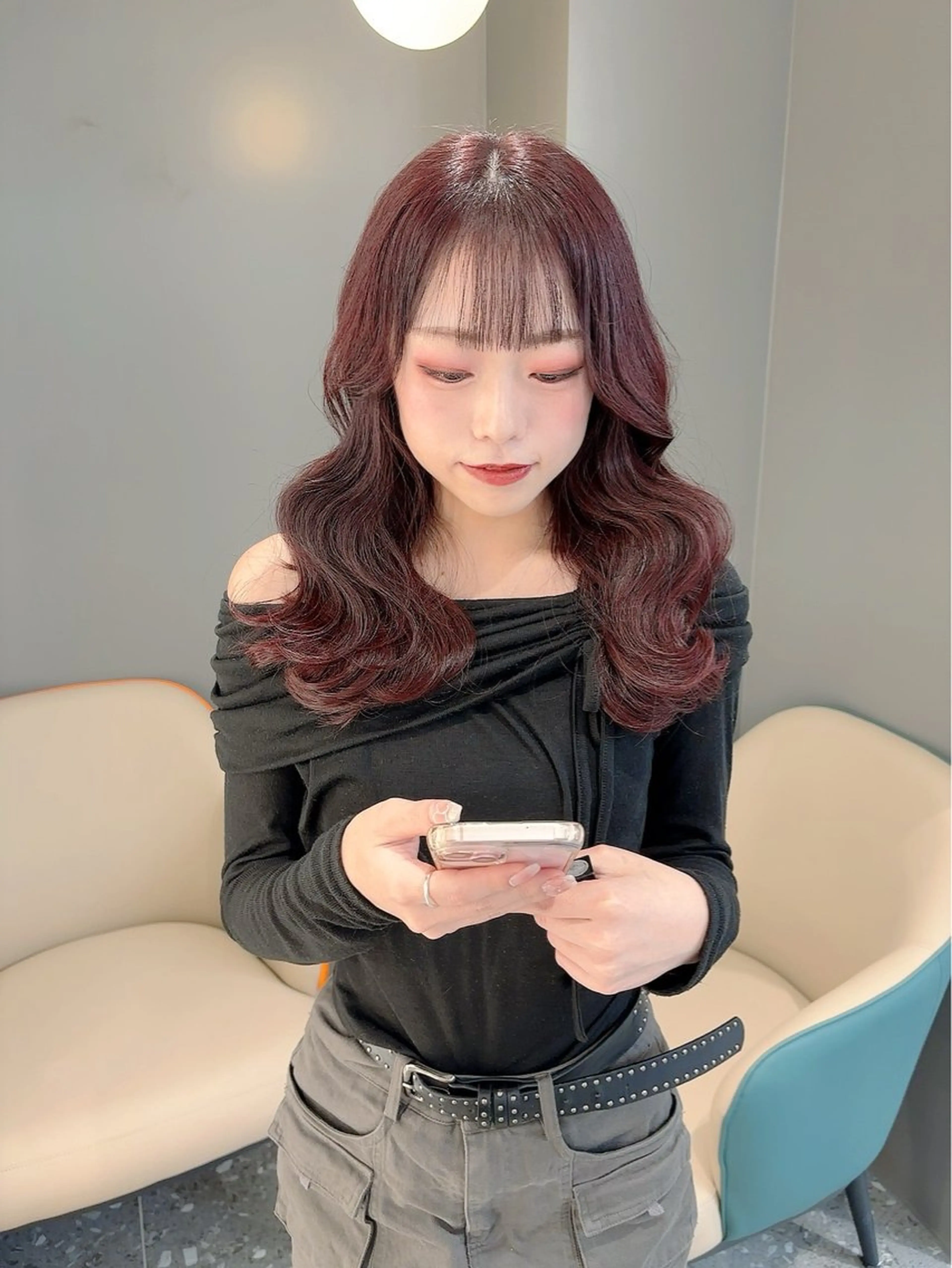 ロング カラー カット ヘアカラー トリートメント 🫧 栄ハイトーン Yasuyo🫧のヘアスタイル