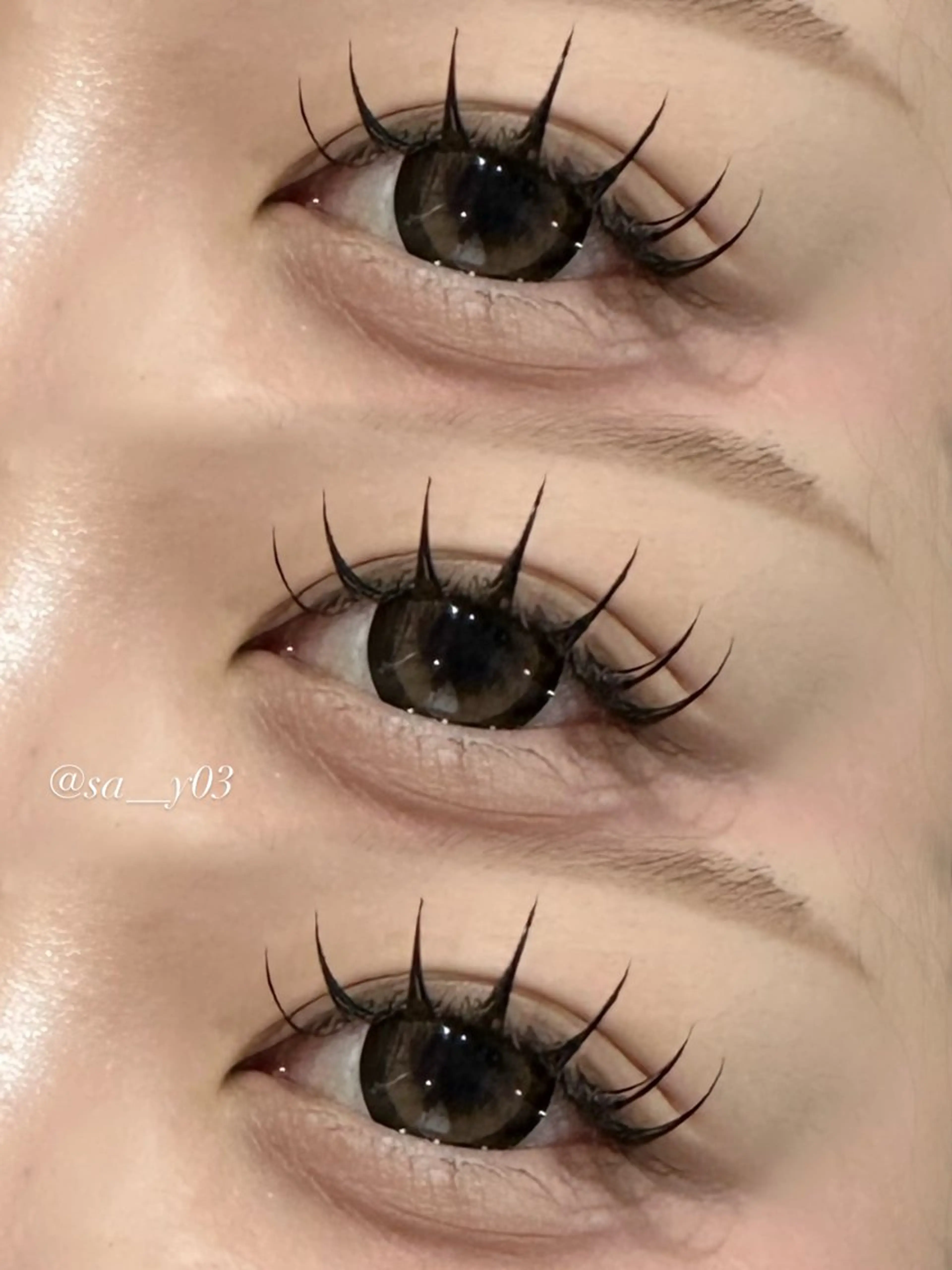 マツエク・マツパ フラットラッシュ BOOBEE eyelash所属・山下 紗采のマツエク・マツパデザイン