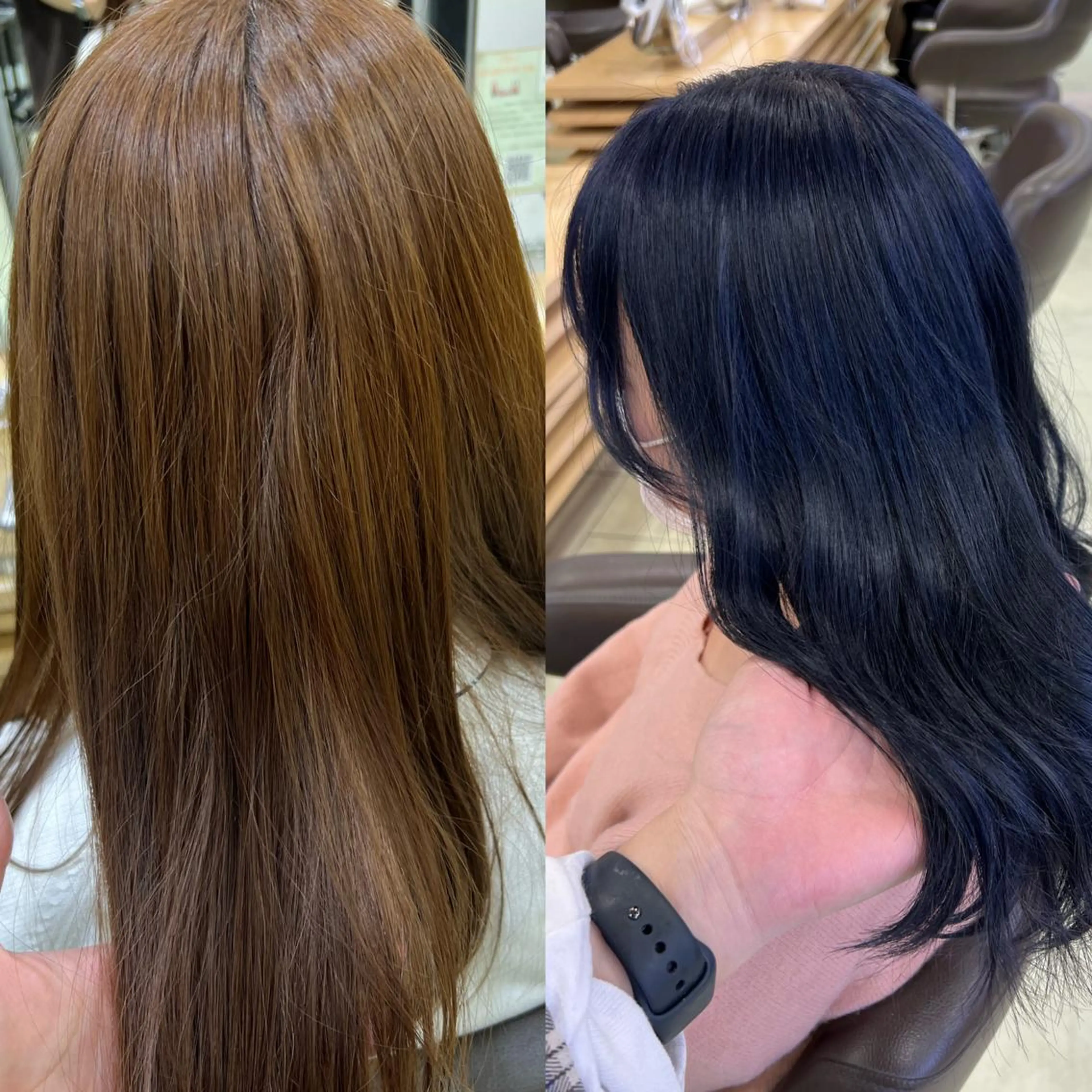 ロング カラー ブルーカラー ネイビーカラー シルバー メンズカット松戸/韓 国/メンズパーマ航太のヘアスタイル