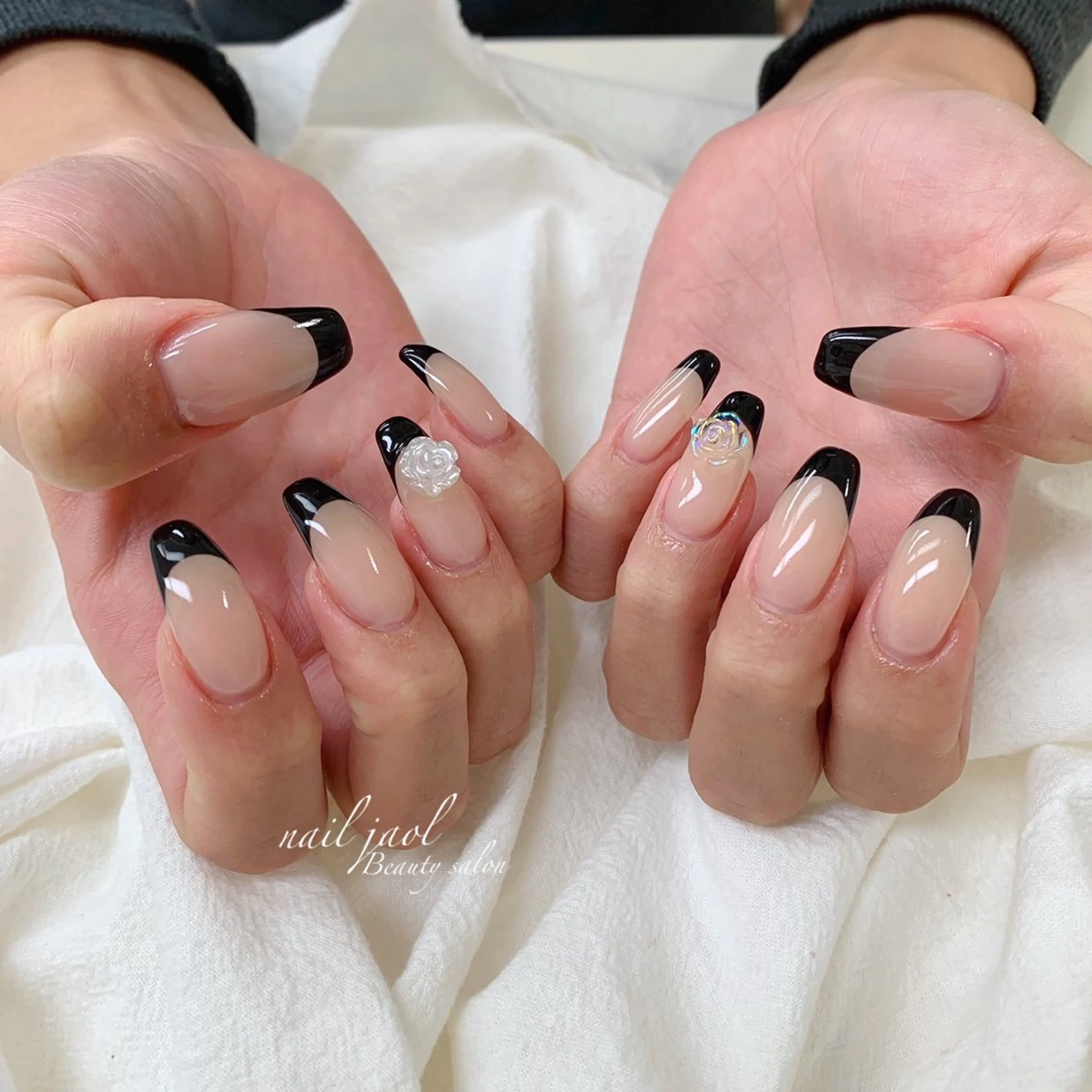 ロング 韓国風ヘア ハンドネイル nail jaol池袋店所属・ネイルJaol 池袋のネイルデザイン