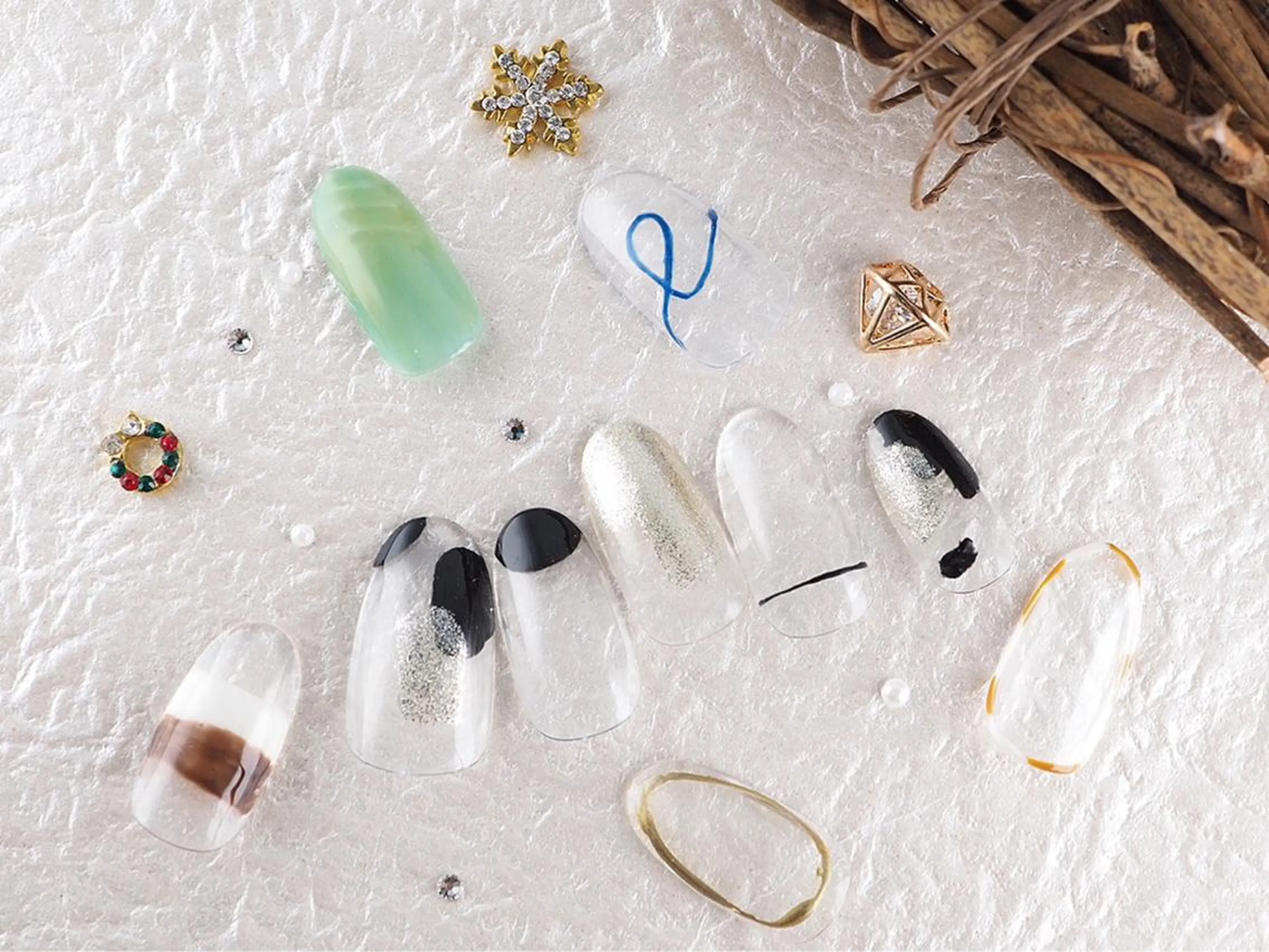 ネイル ハンドネイル ネイルPetit Ribbonのネイルデザイン